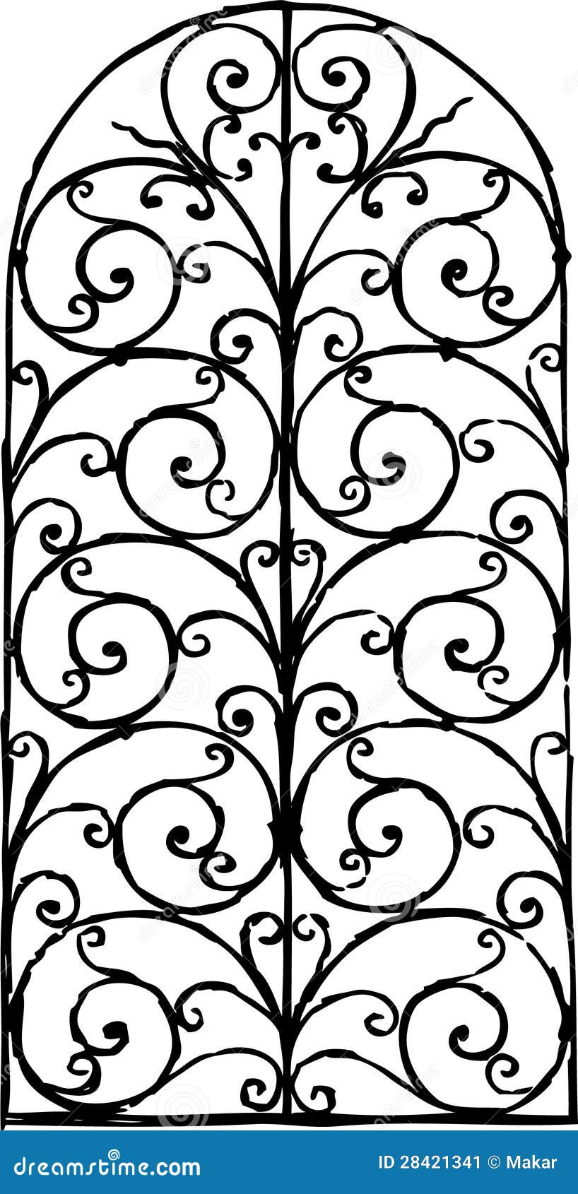 Window grille stock vector. Illustration of ornament - 28421341