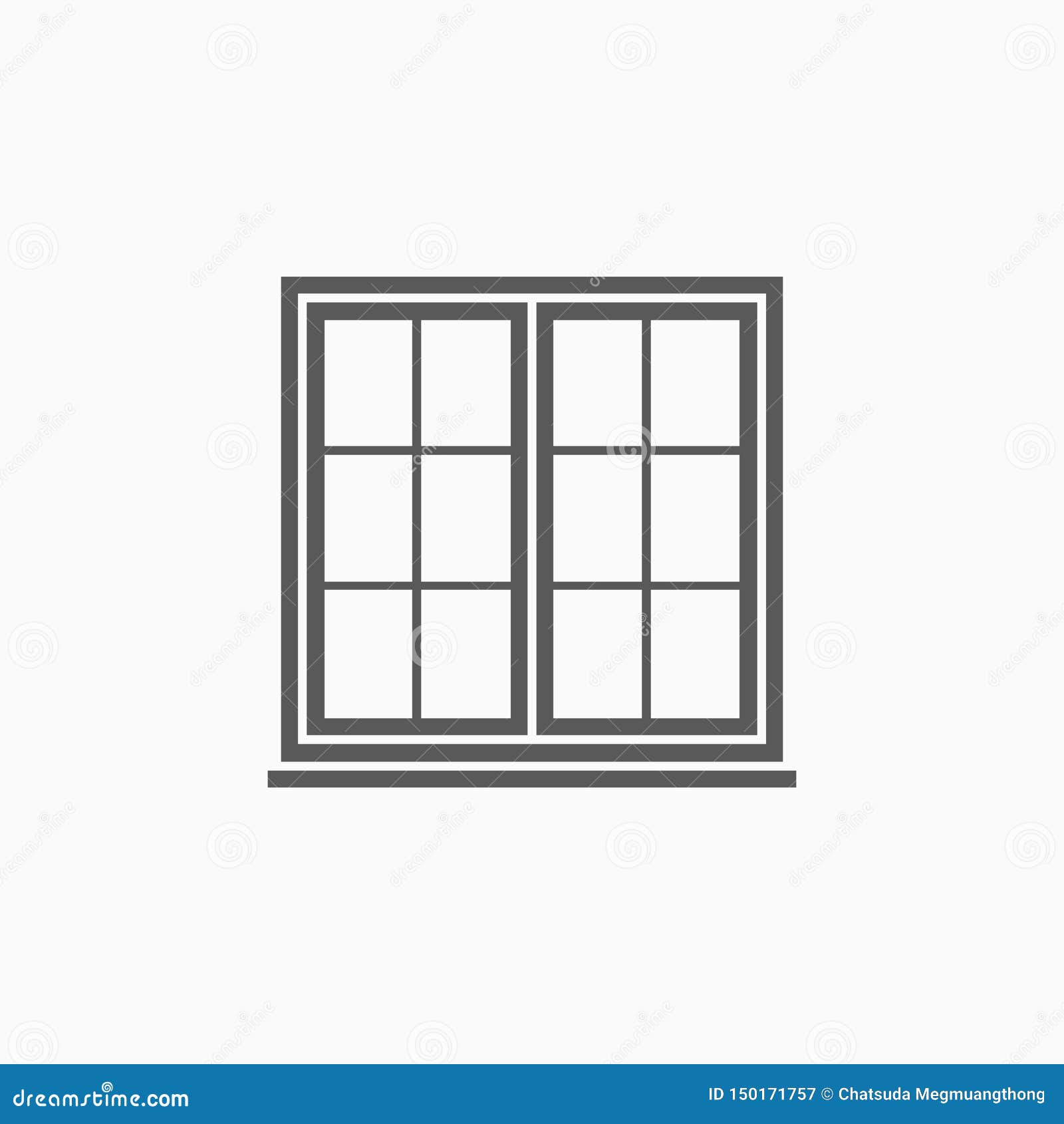 window icon, casement, house, glass