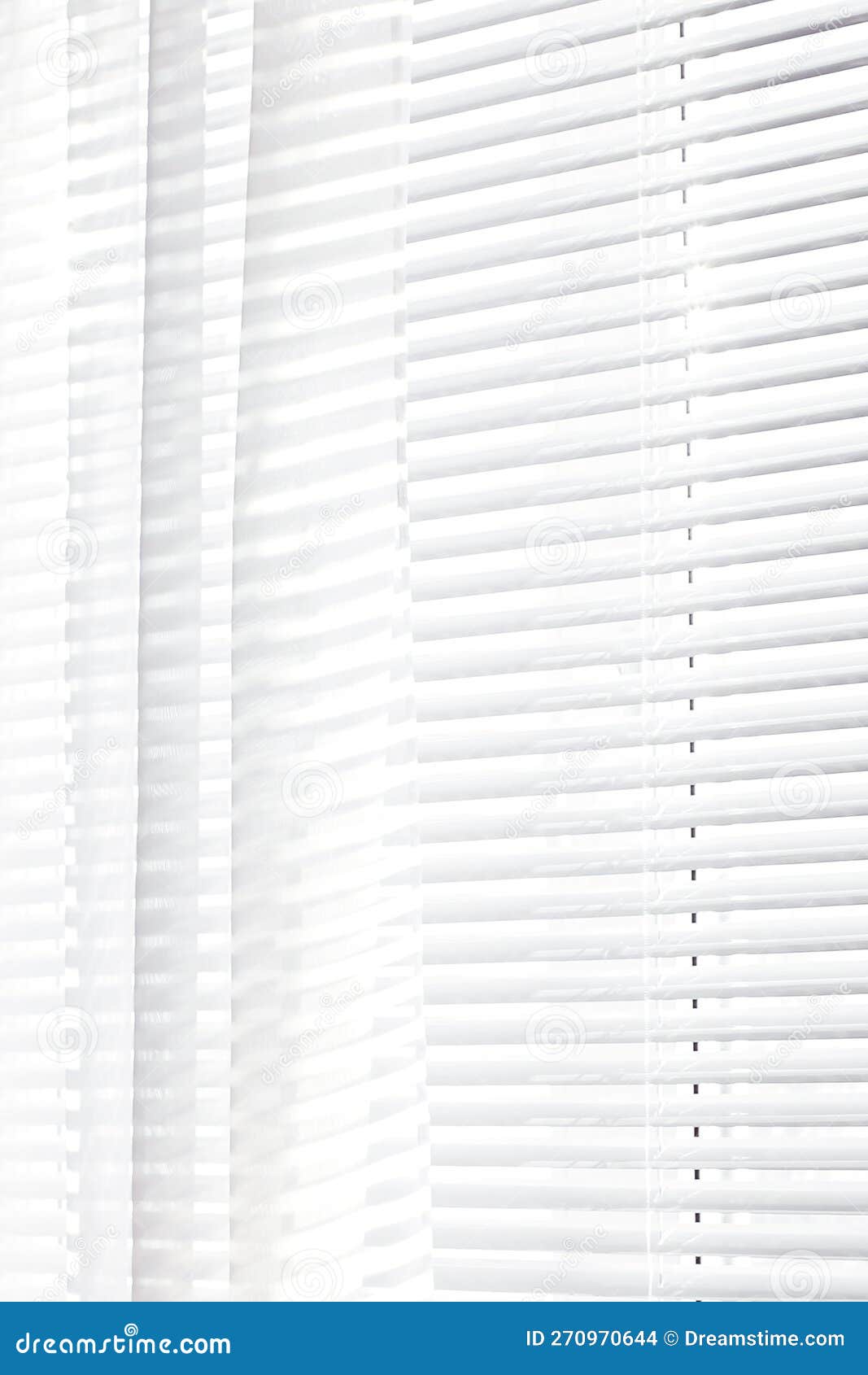 Window. Jalousie. Curtains. Vertical Clean Background Editorial Stock