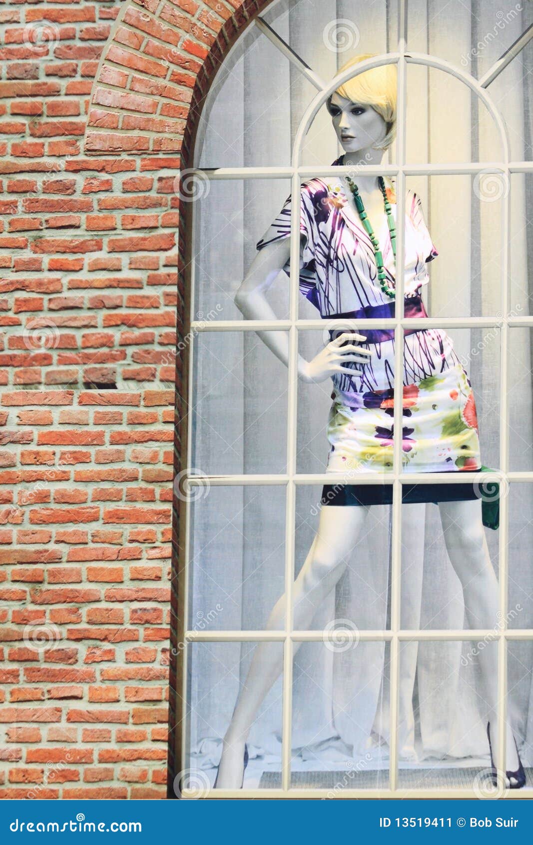 Window mannequin stock image. Image of mini, dressed 13519411