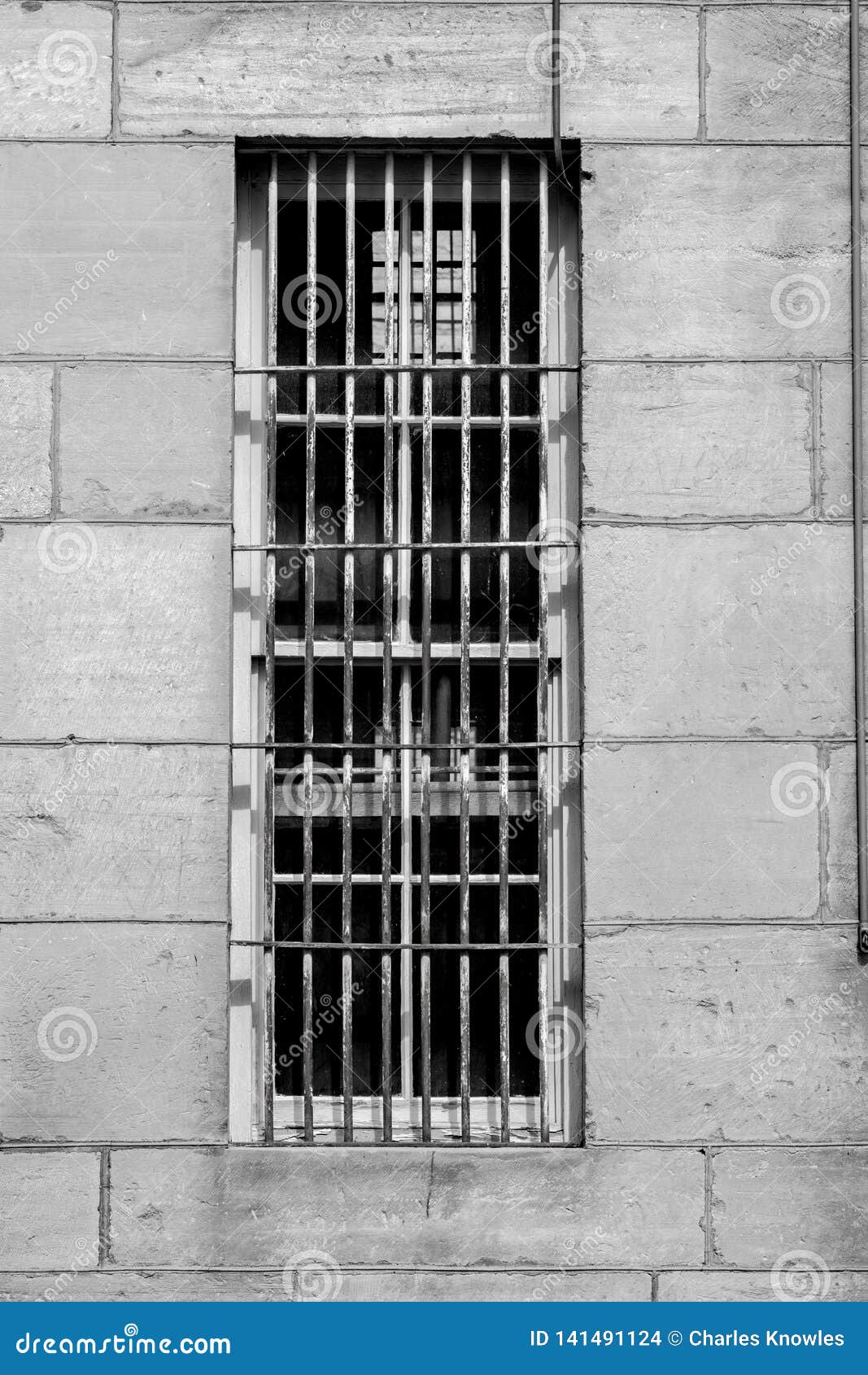 Window At A Prison That Is Covered With Steel Bars Stock Photo Image Of Prison Jail