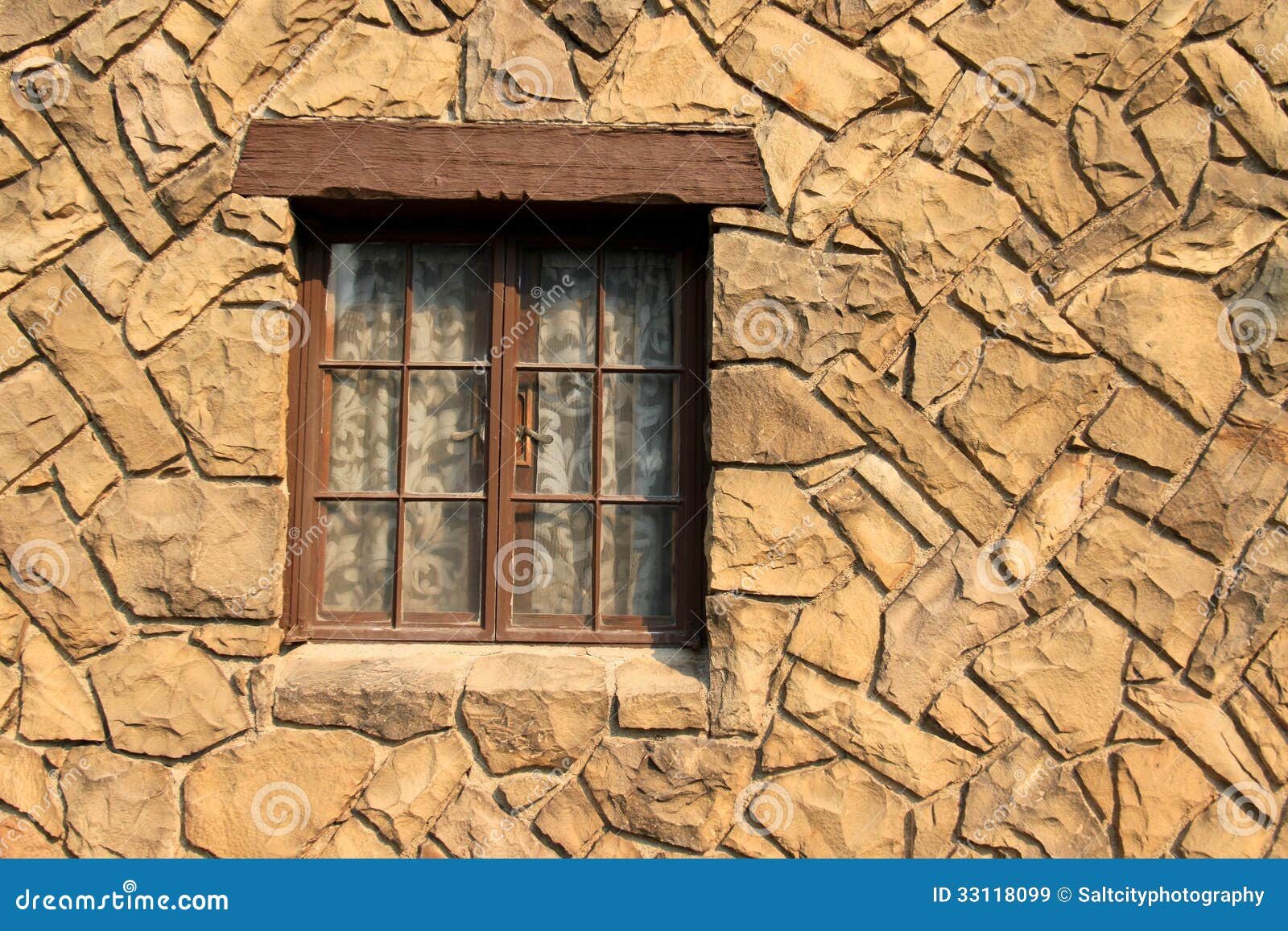 Window in a Rock Wall stock image. Image of pattern, stone 33118099