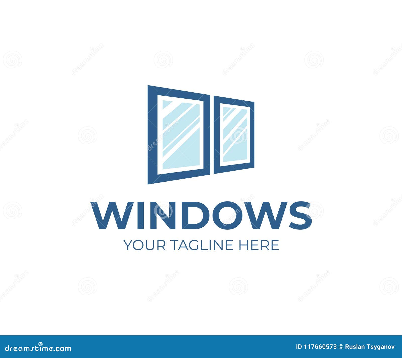 Window Services Logo Template. Window Replacement Vector Design Stock ...