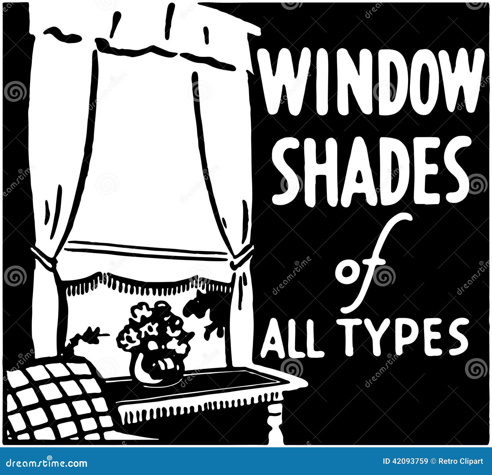 Window Shades stock vector. Illustration of homes, accessories 42093759