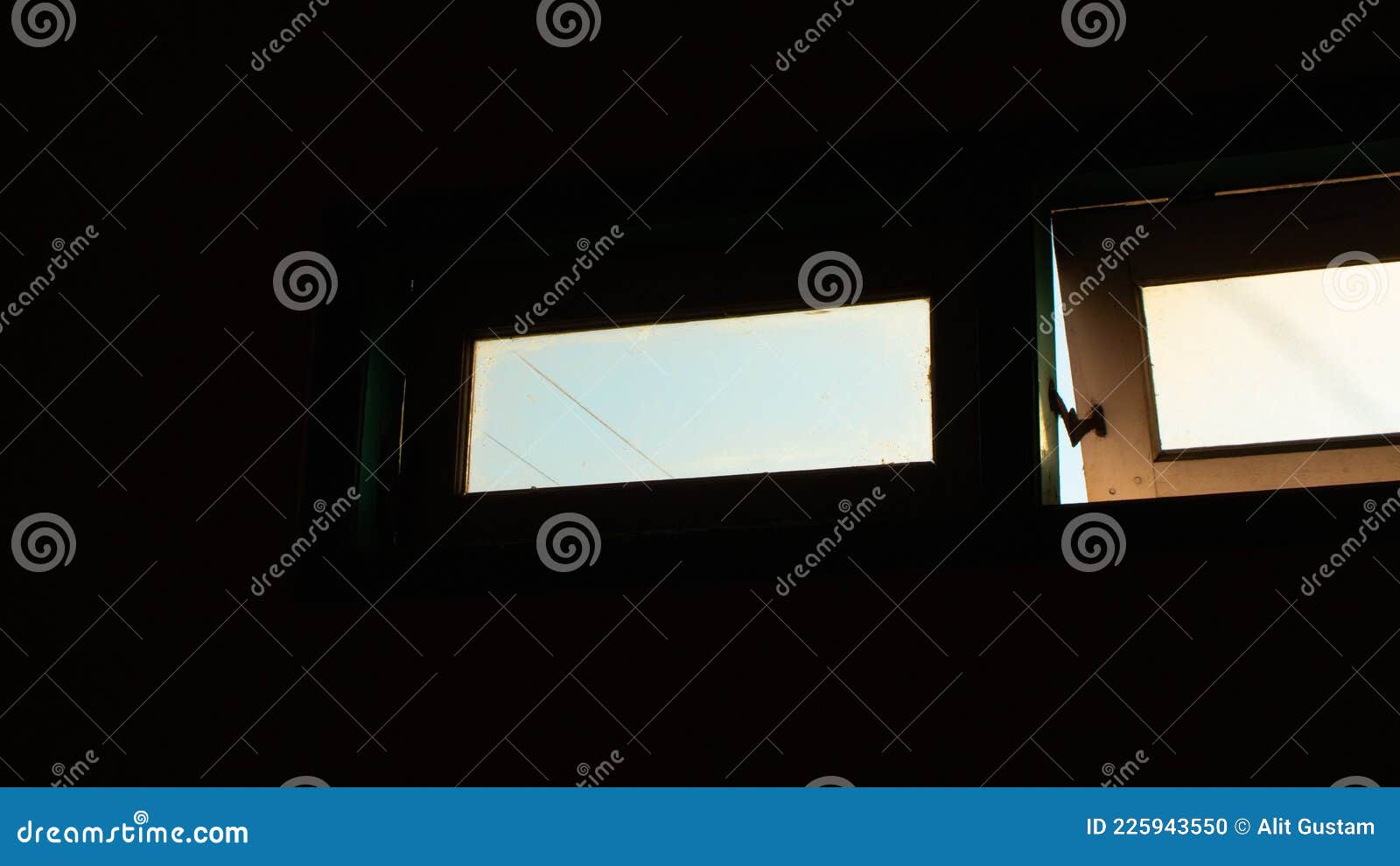 Window Ventilation from Inside a Dark Room Stock Photo Image of dirty