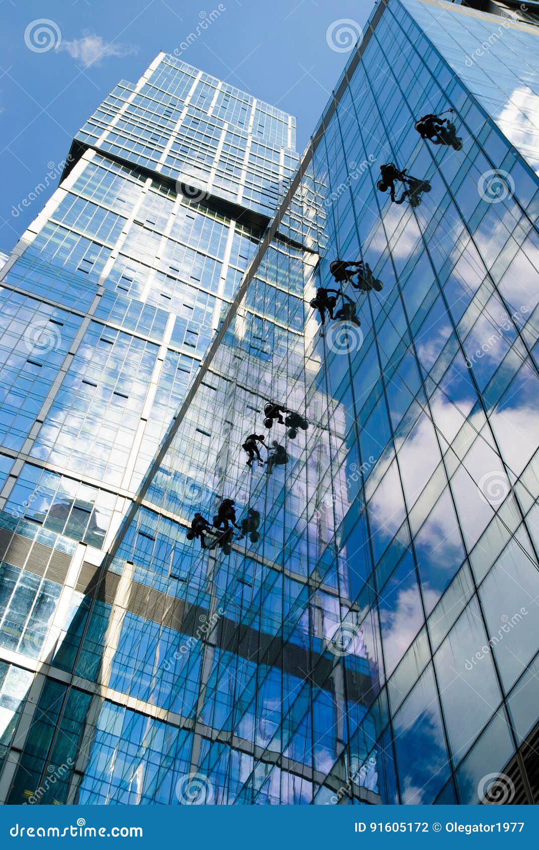 Window washers stock photo. Image of life, architecture - 91605172