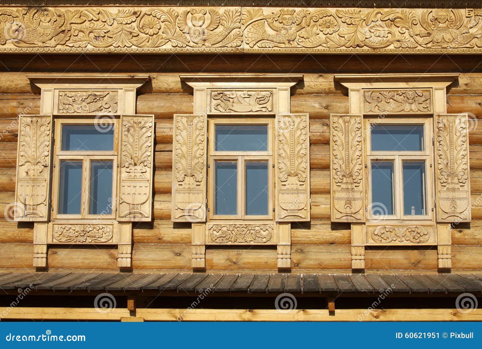 Windows with carved frames stock image. Image of windows 60621951