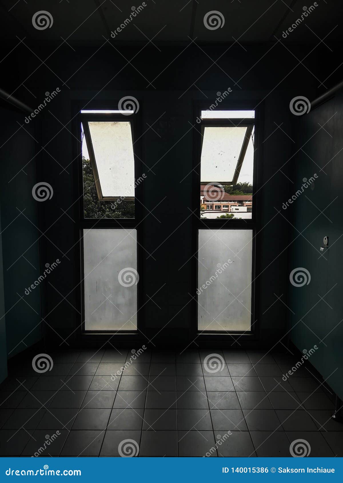 Windows in Darkness stock photo. Image of windows, black 140015386