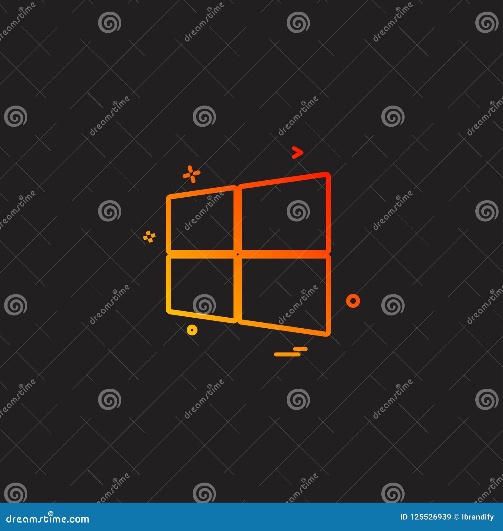 Windows icon design vector stock vector. Illustration of window 125526939