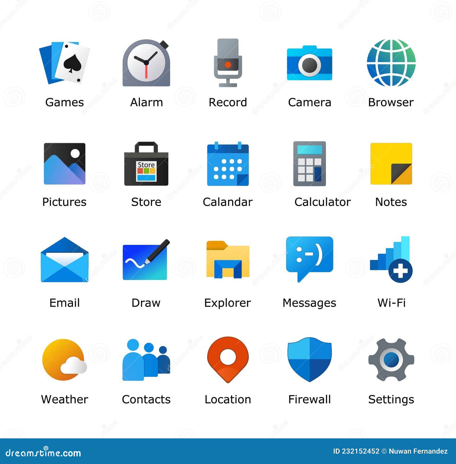 Windows 11 Icons Pack Microsoft Inspired Desktop Icon Computer Ui