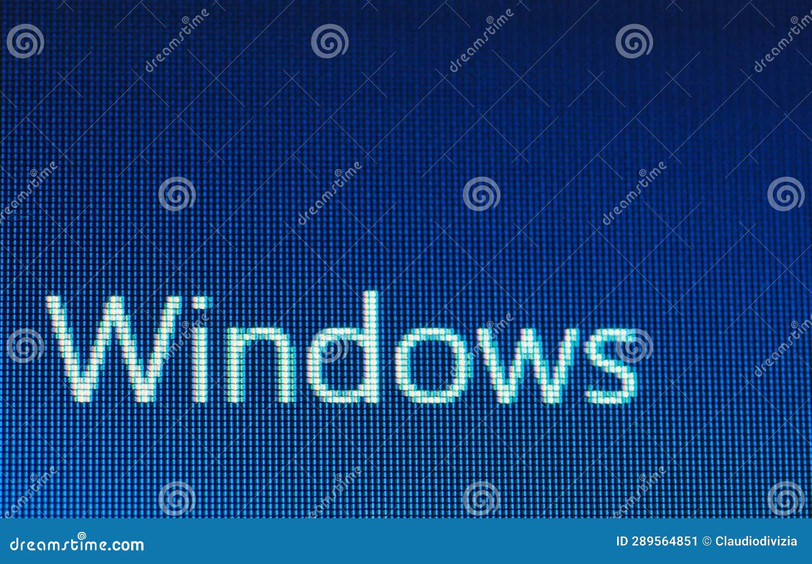 Windows logo screenshot stock image. Image of system 289564851