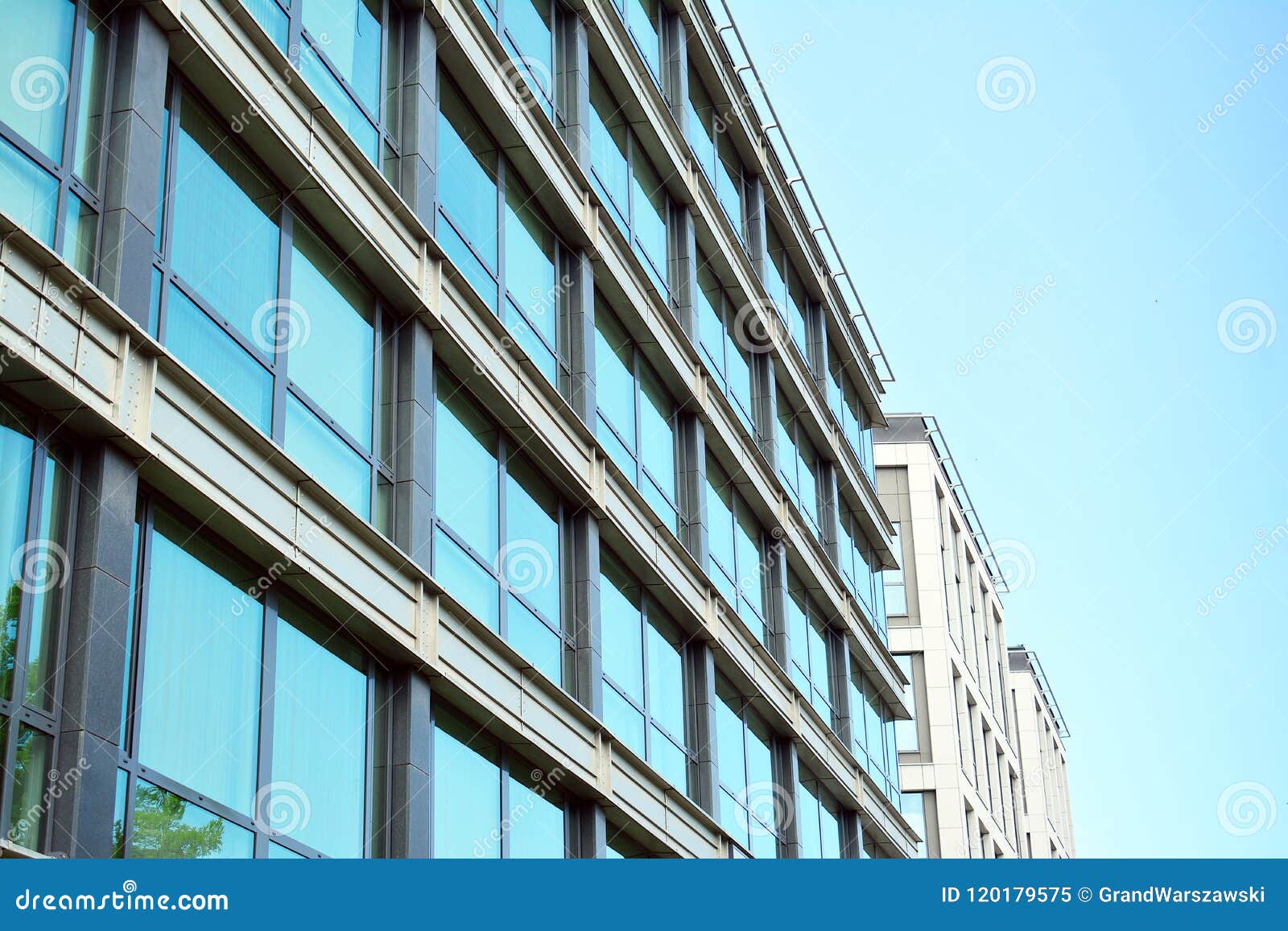 The Windows of a Modern Building for Offices Stock Image - Image of ...