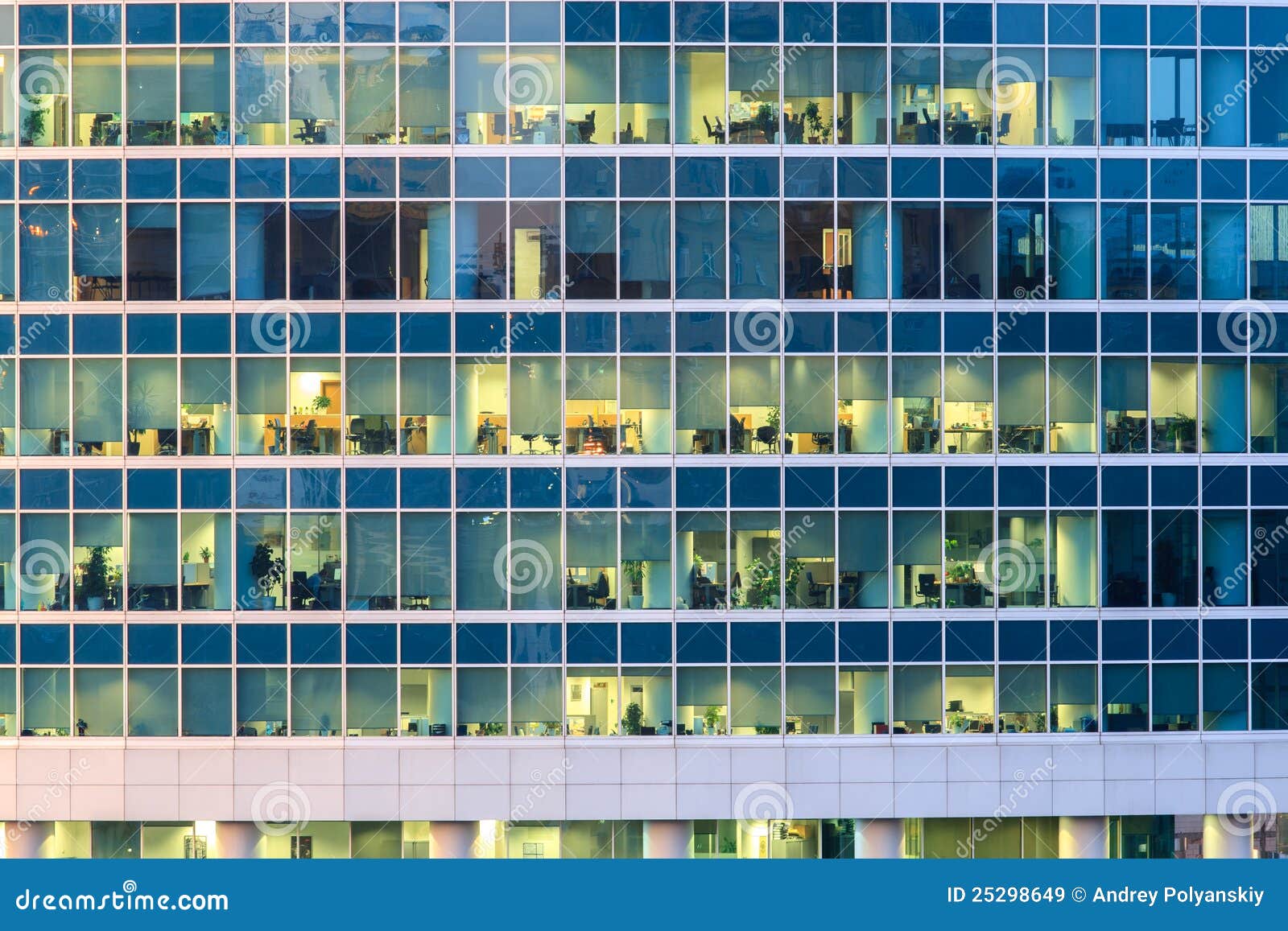 The Windows of Office Building Stock Image - Image of floors, building:  25298649