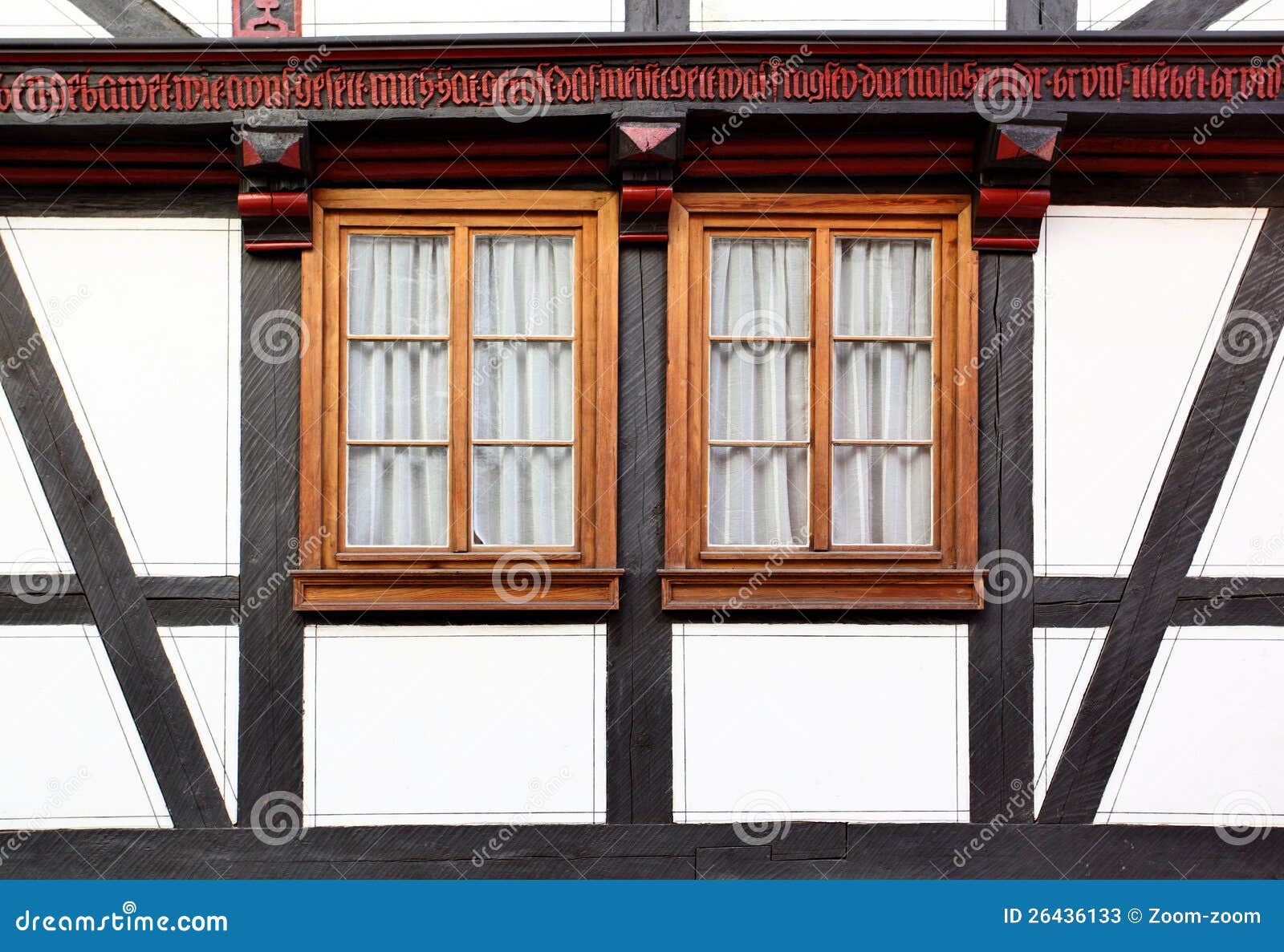 Windows of old house stock image. Image of medieval, view 26436133