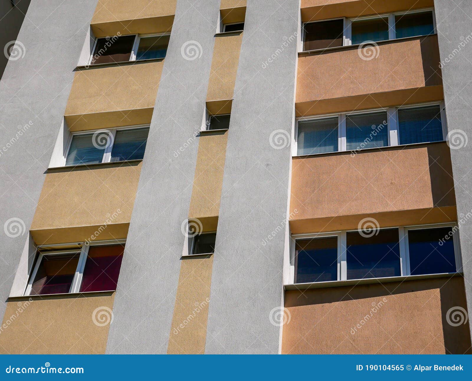 windows on renewed tower apartment bulding