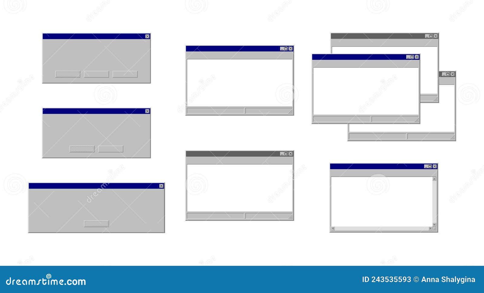 Windows 95 Window Template Windows 95 Window Template