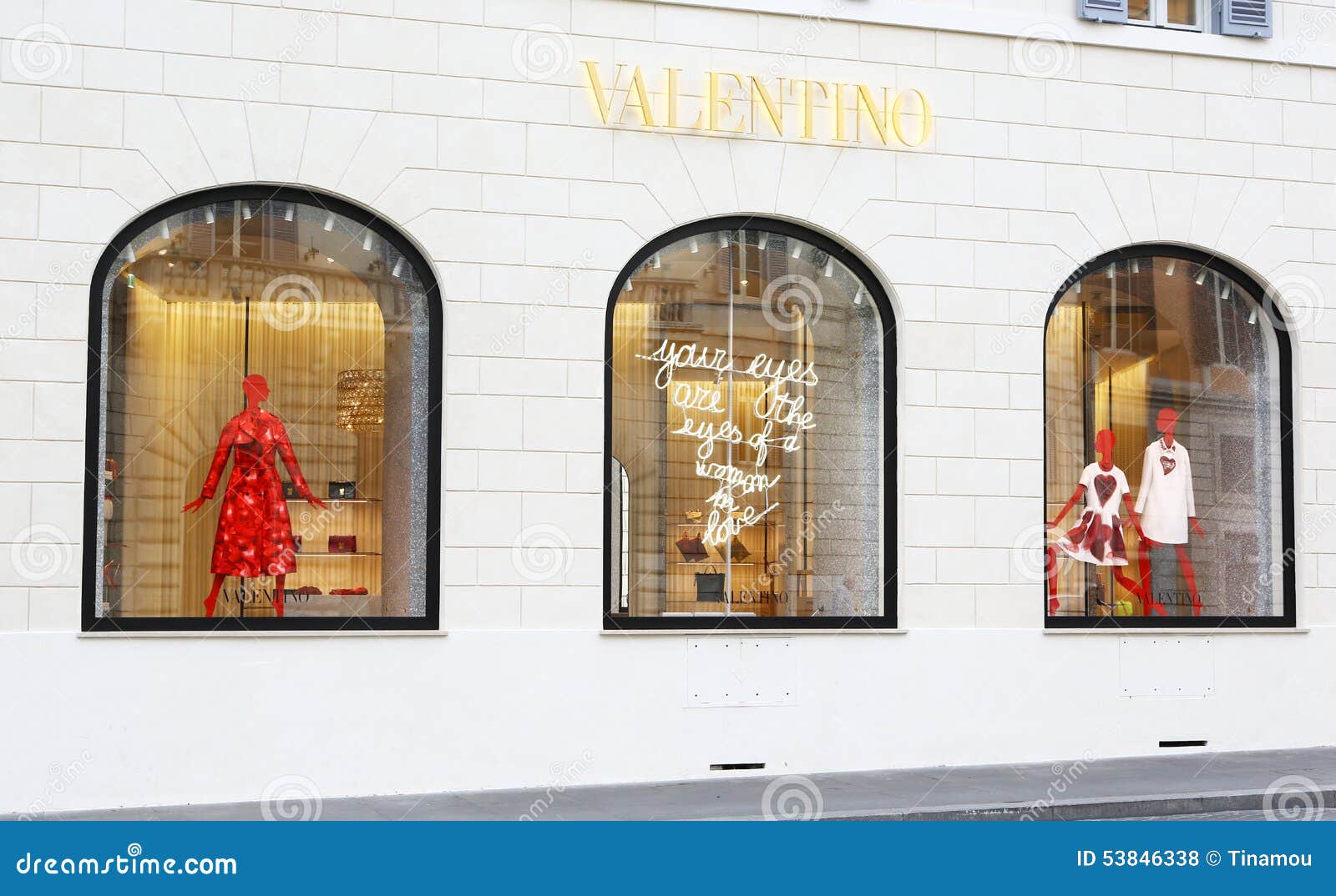 Windows of Valentino Boutique Rome Editorial Stock Photo - Image of italy, shopping: