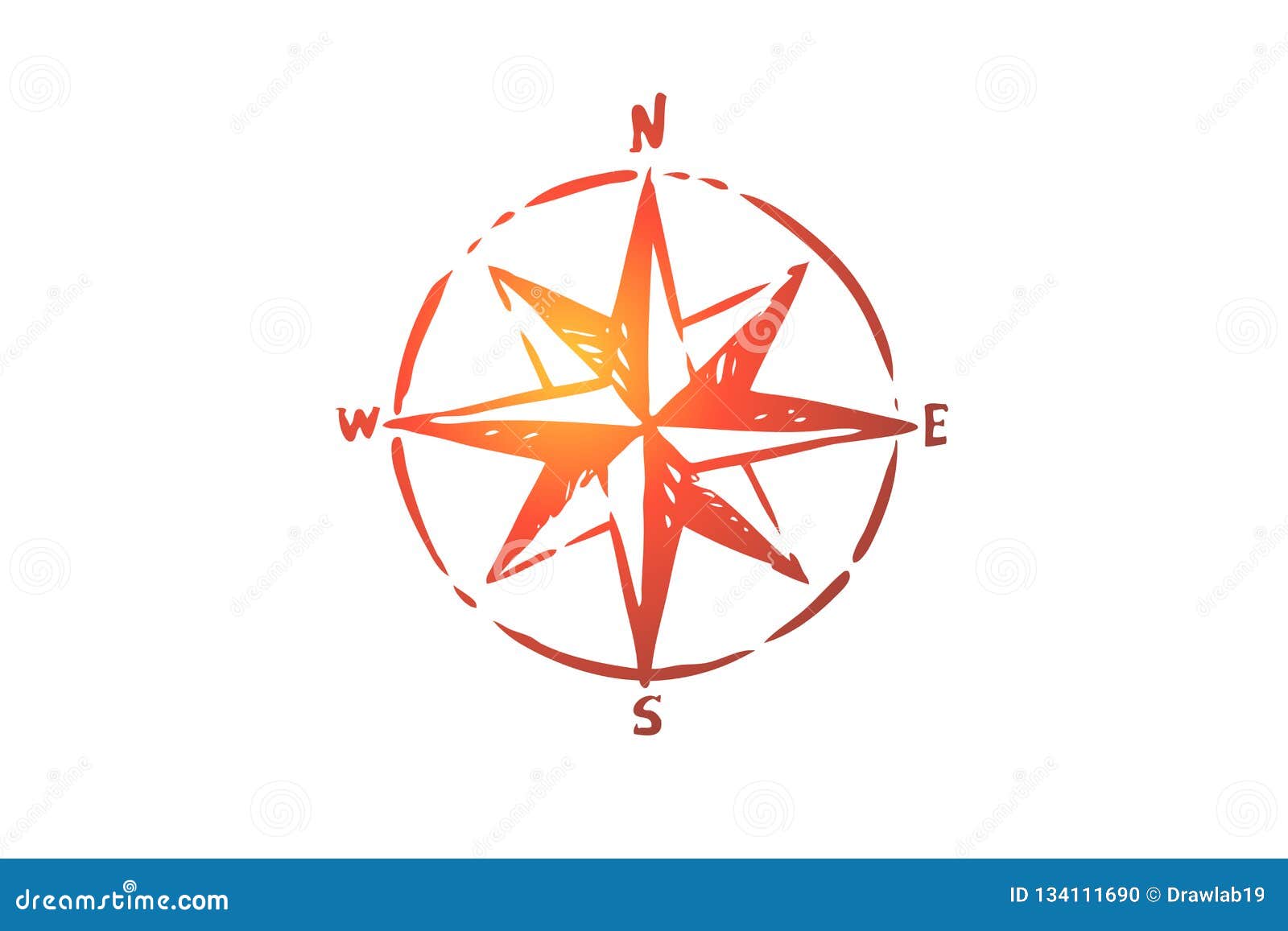 East West Compass Ten clip art - vector clip art online, royalty free &  public domain