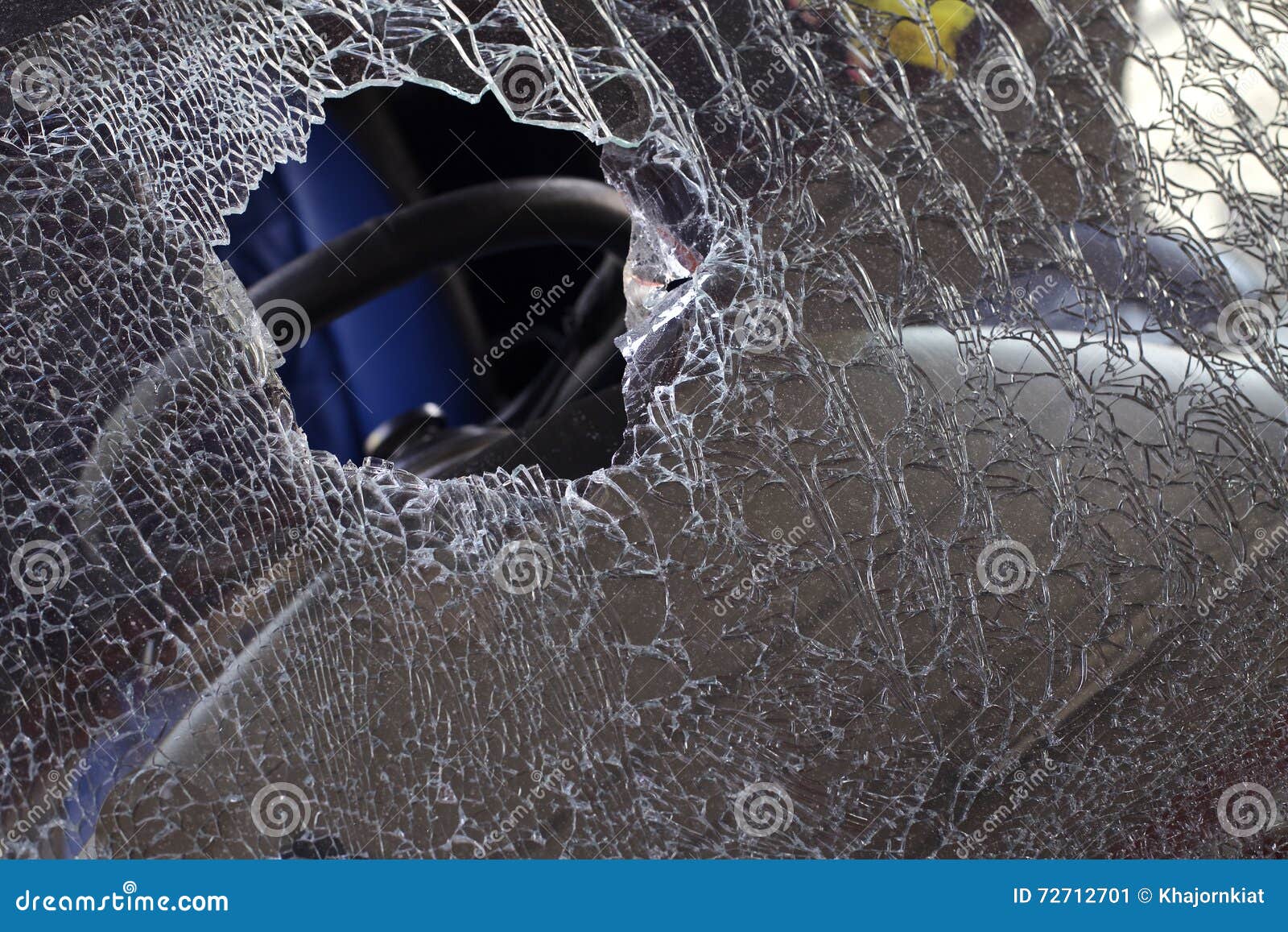 Windshield cracked stock image. Image of andalism, demolishing 72712701