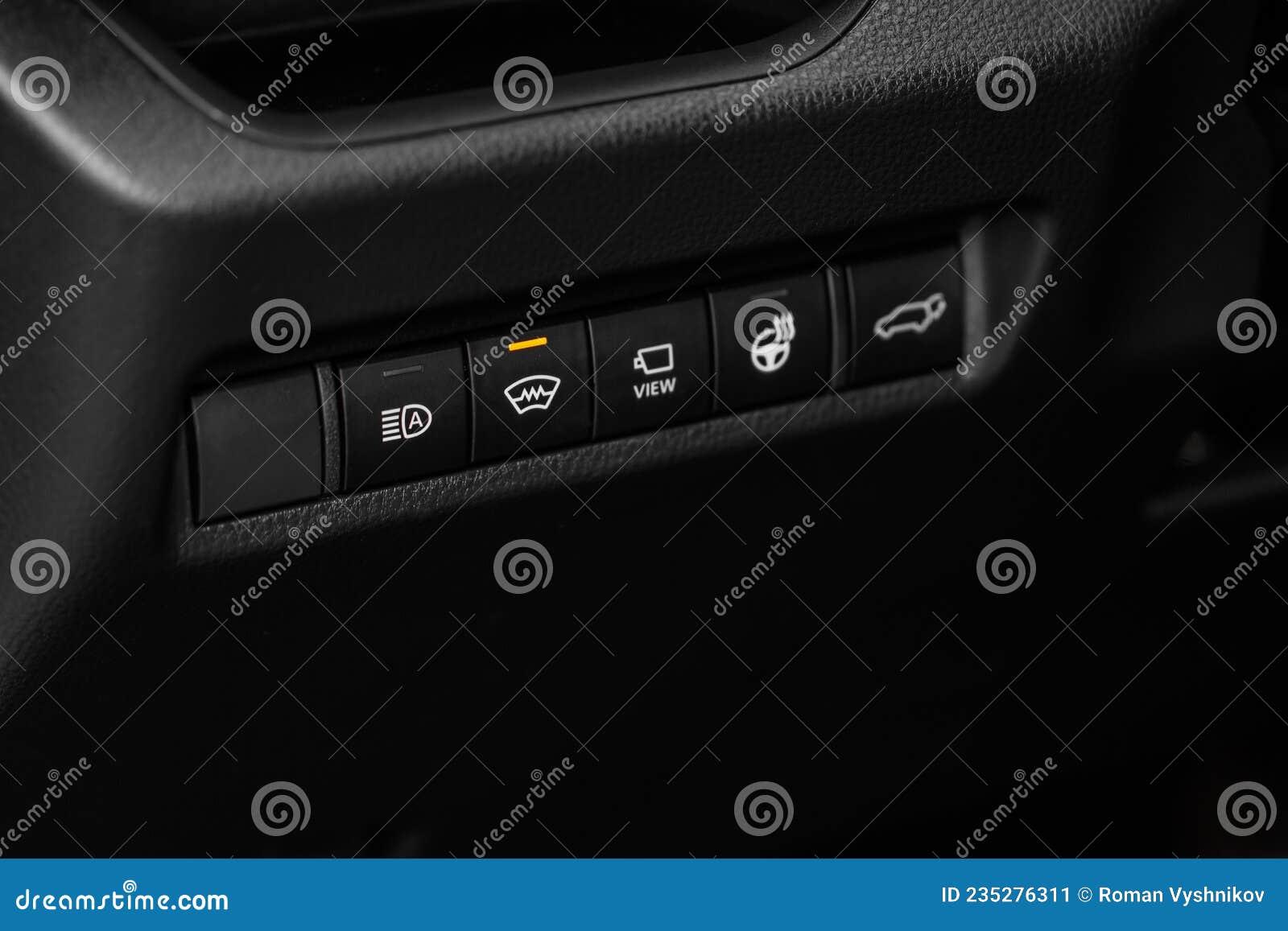 Windshield defrost button. stock image. Image of close 235276311