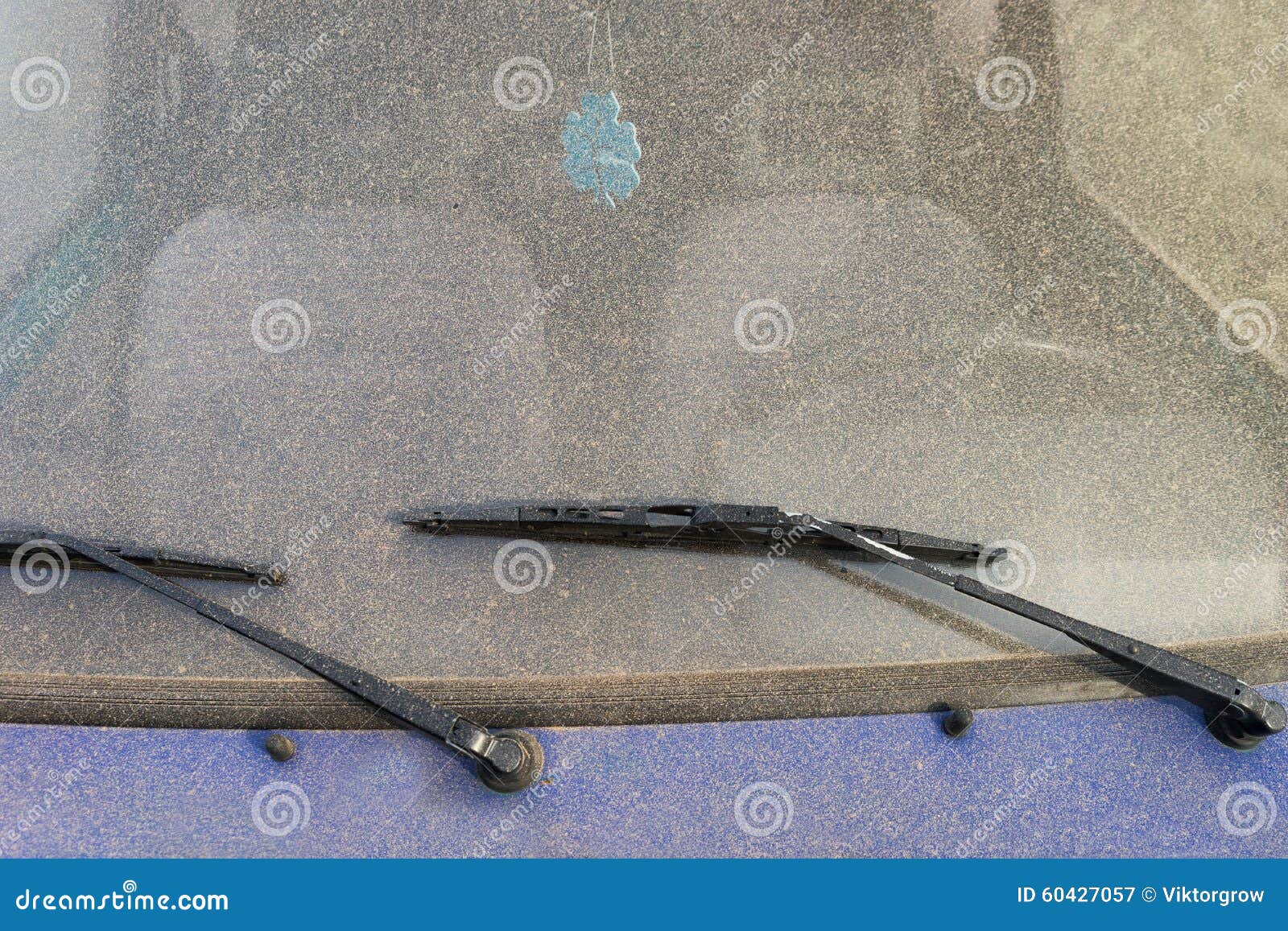 Windshield Wipers on the Windshield of a Car Stock Image Image of