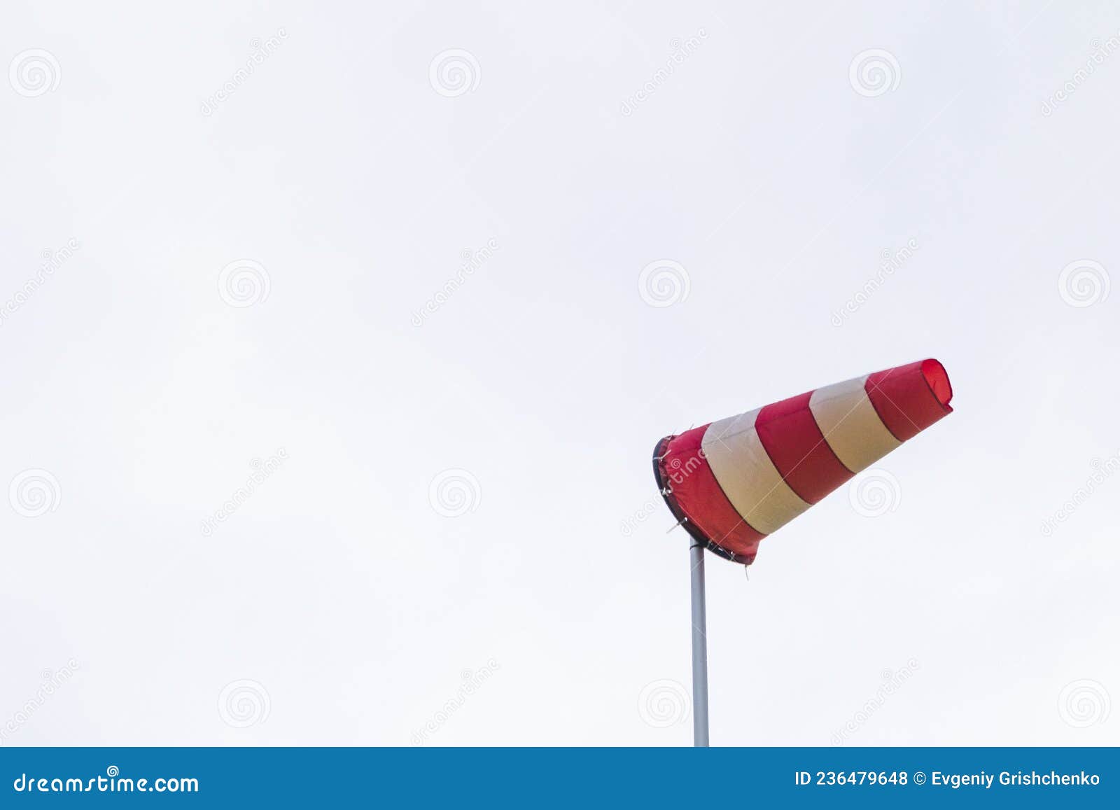 Windsock Determining the Direction and Strength of Wind Speed Stock
