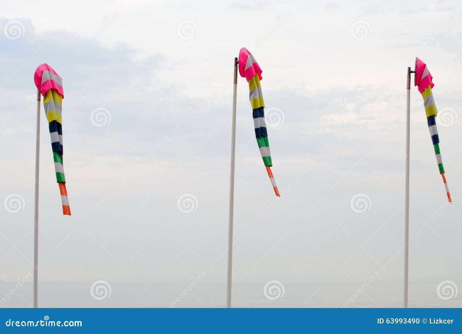 Windsocks stock photo. Image of direction, flagstaff 63993490