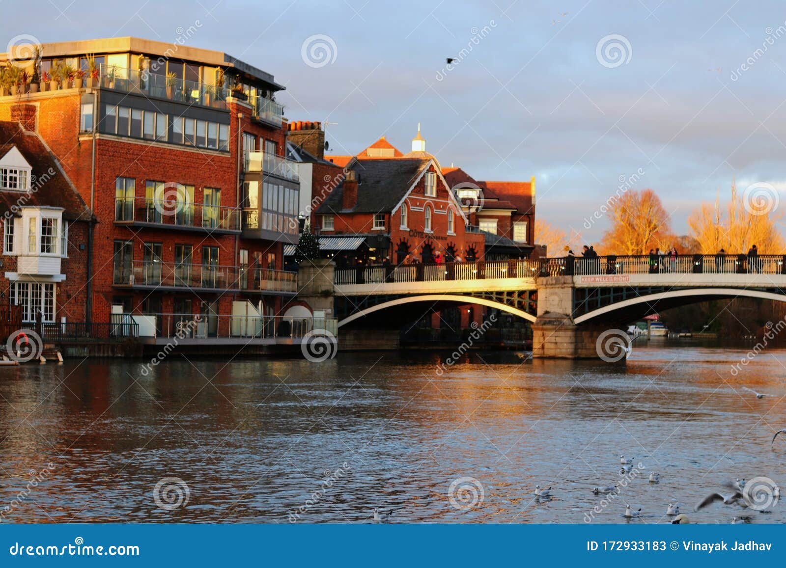 Windsor and Eton riverside stock image. Image of thames 172933183