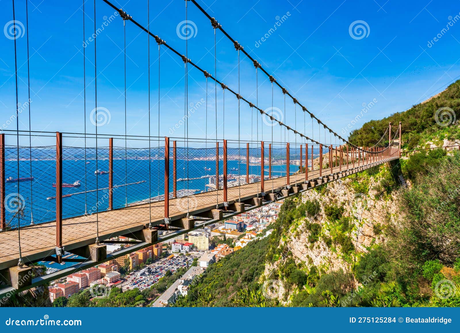 Windsor Suspension Bridge, Gibraltar Stock Photo Image of attraction, city 275125284