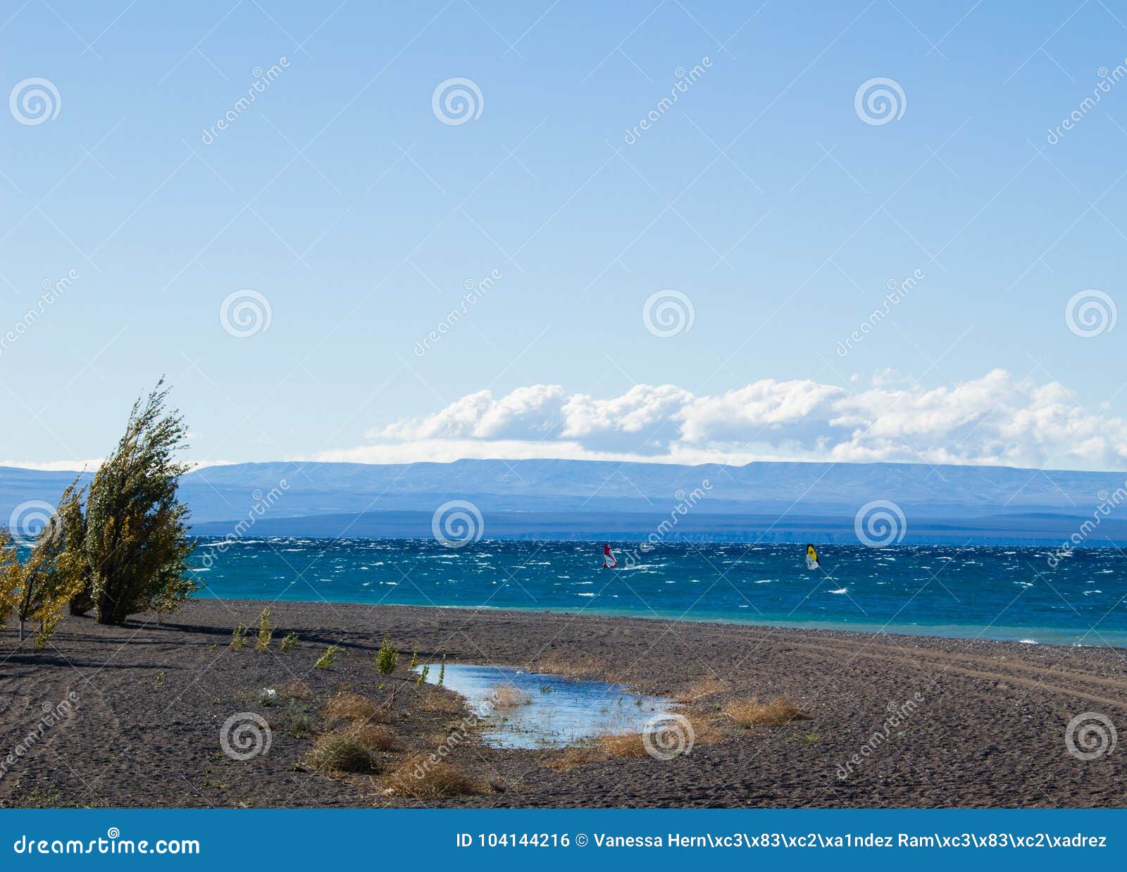 windsurf beach in argentina