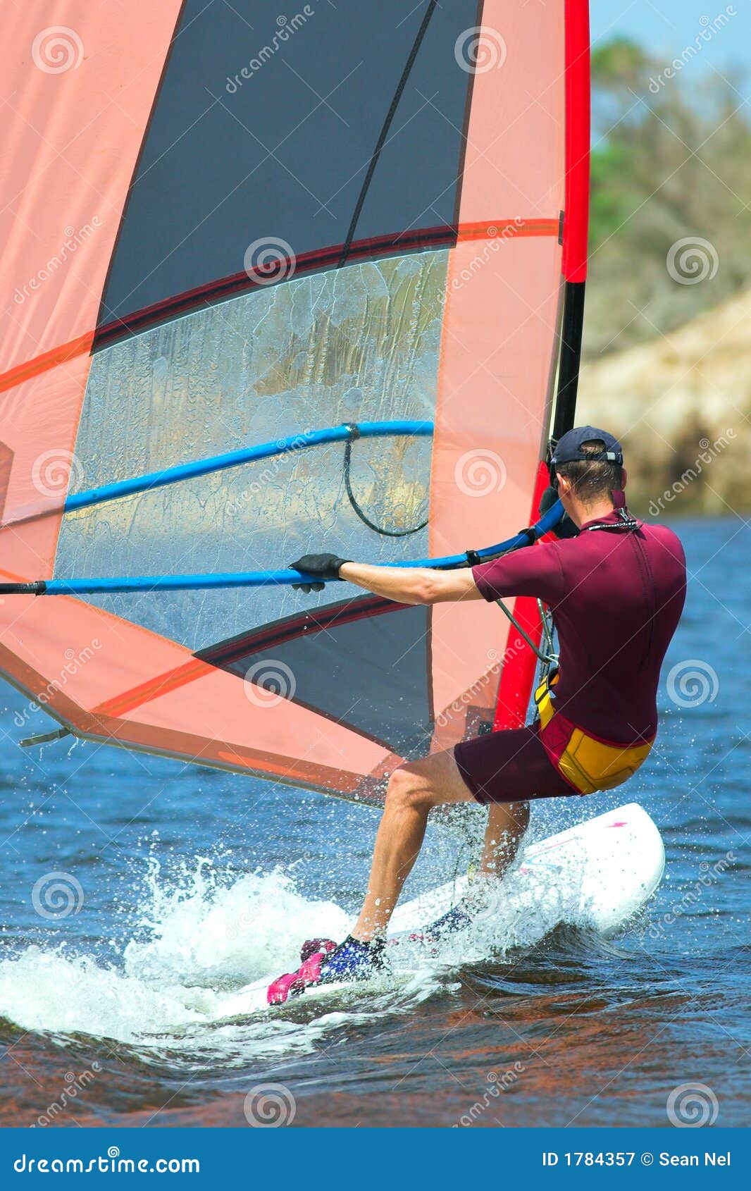 Windsurfer 17 stock image. Image of sport, lagoon, speed 1784357