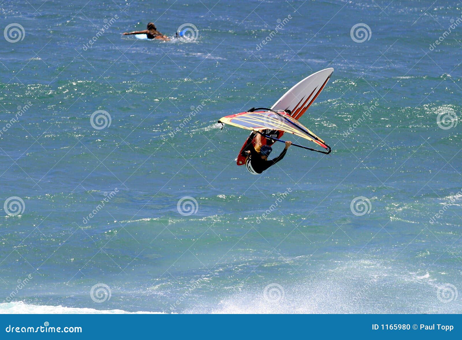 Windsurfer Extreme Windsurfing in Hawaii Stock Photo Image of extreme