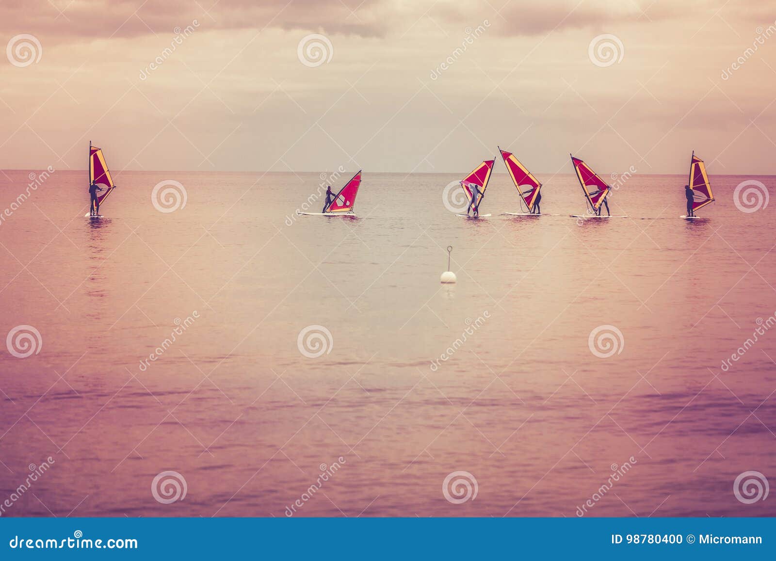 Windsurfers - Beginner stock photo. Image of surfing - 98780400