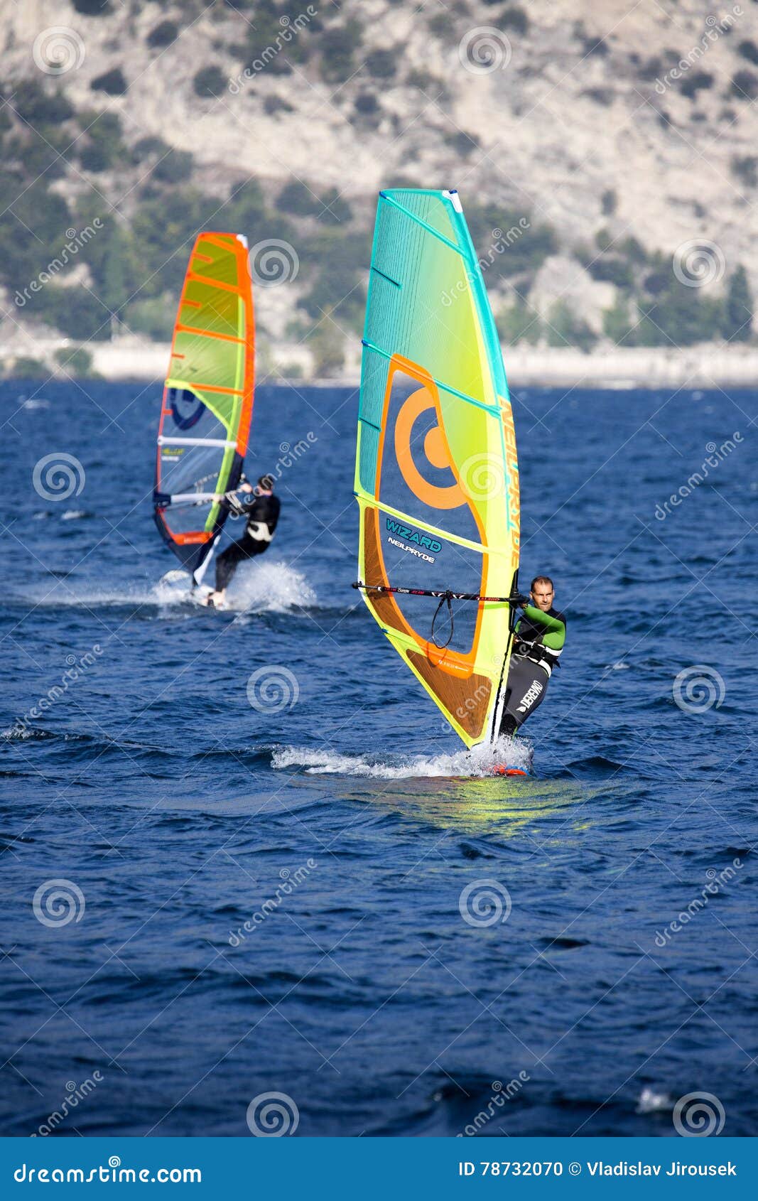 Windsurfing, Lago Di Garda, Italy Editorial Image Image of outdoor, windsurfing 78732070