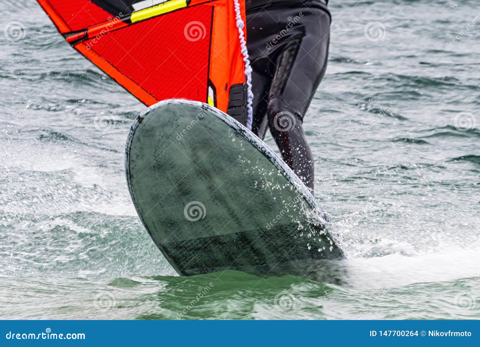 Windsurfing Scene on Lake Como Stock Photo Image of water, surfing