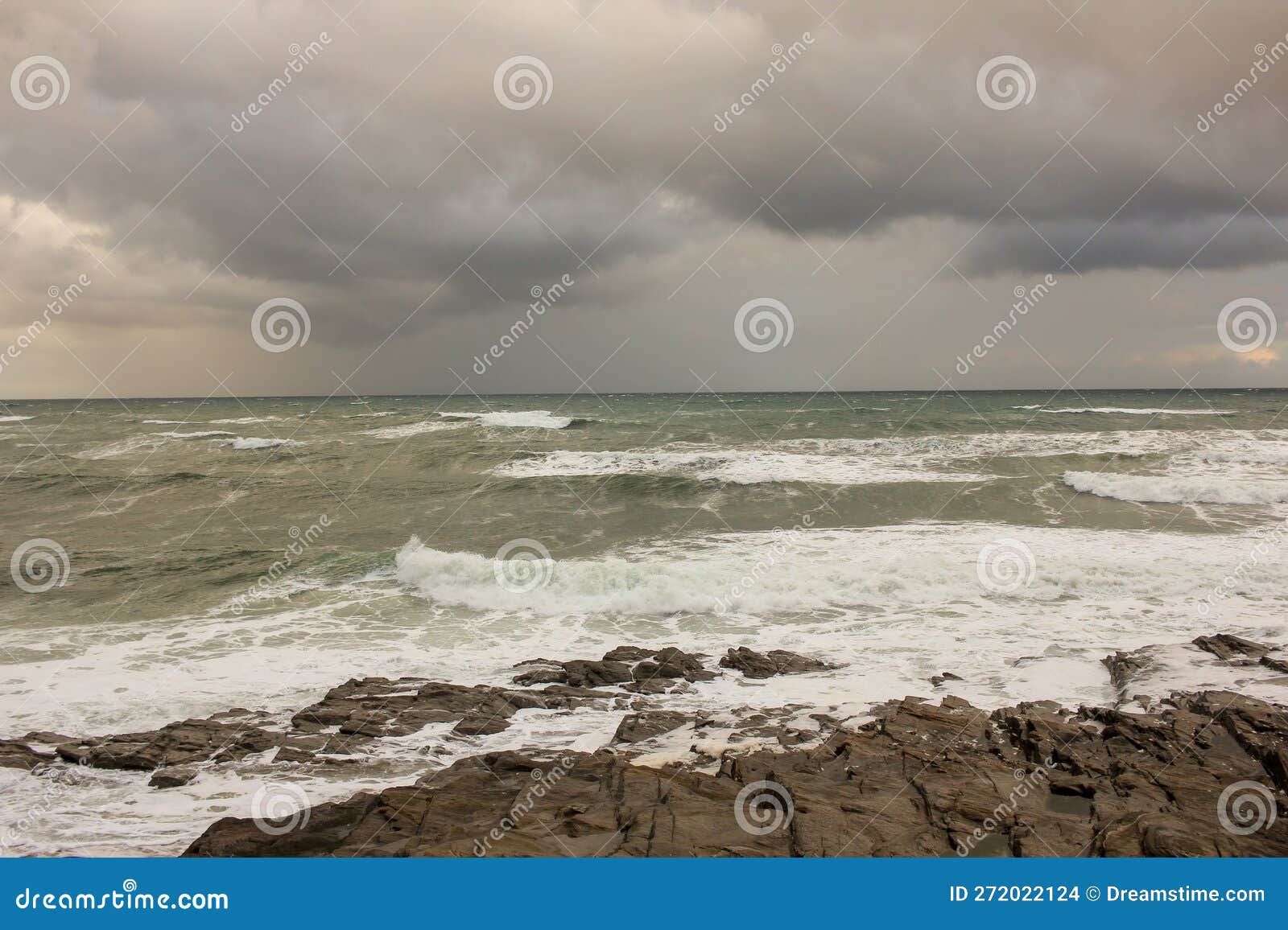 Windy Day in the Cantabrian Sea Stock Photo Image of sand, people 272022124