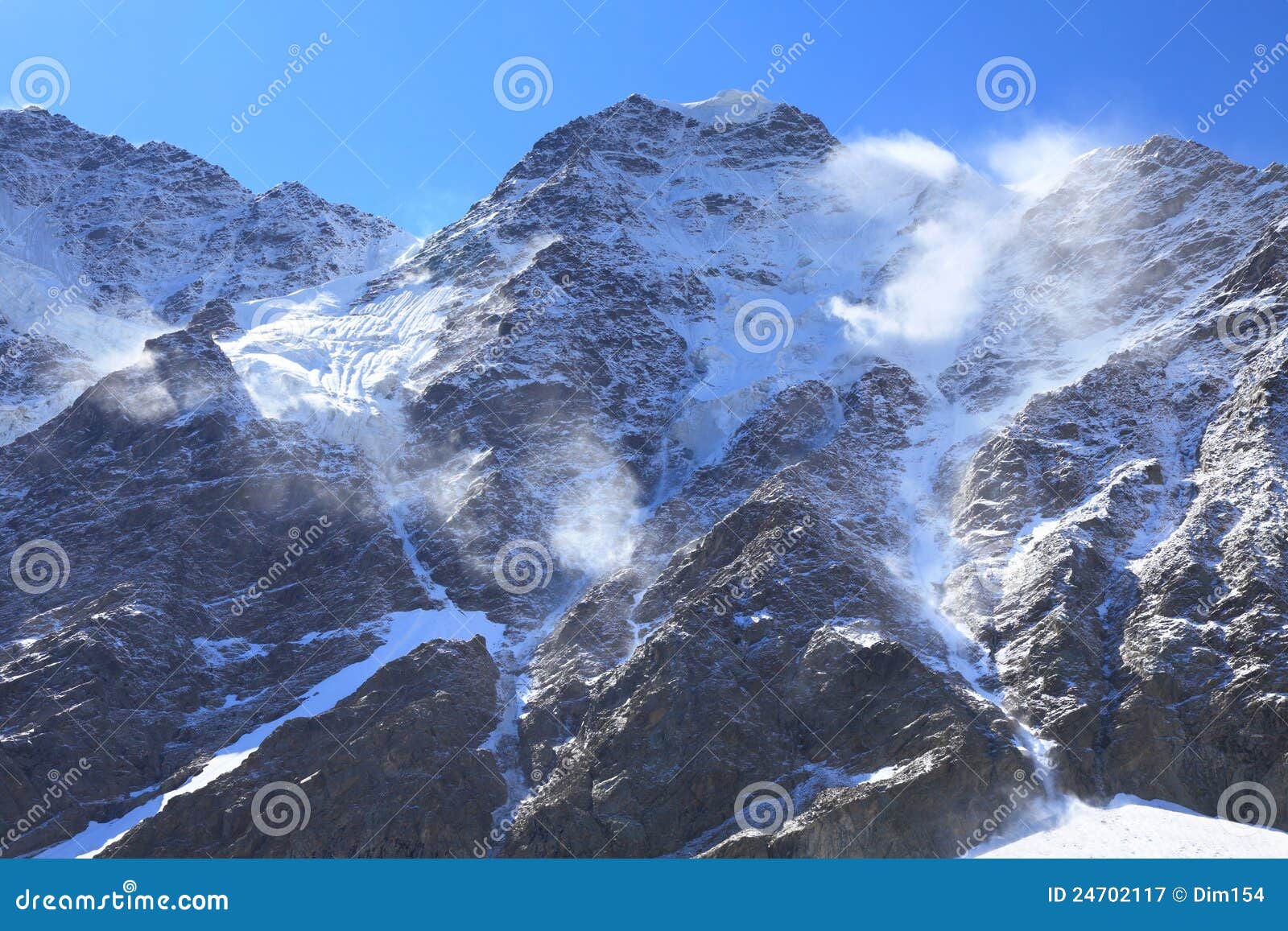 Windy Morning in the Mountains Stock Image Image of mount, windy