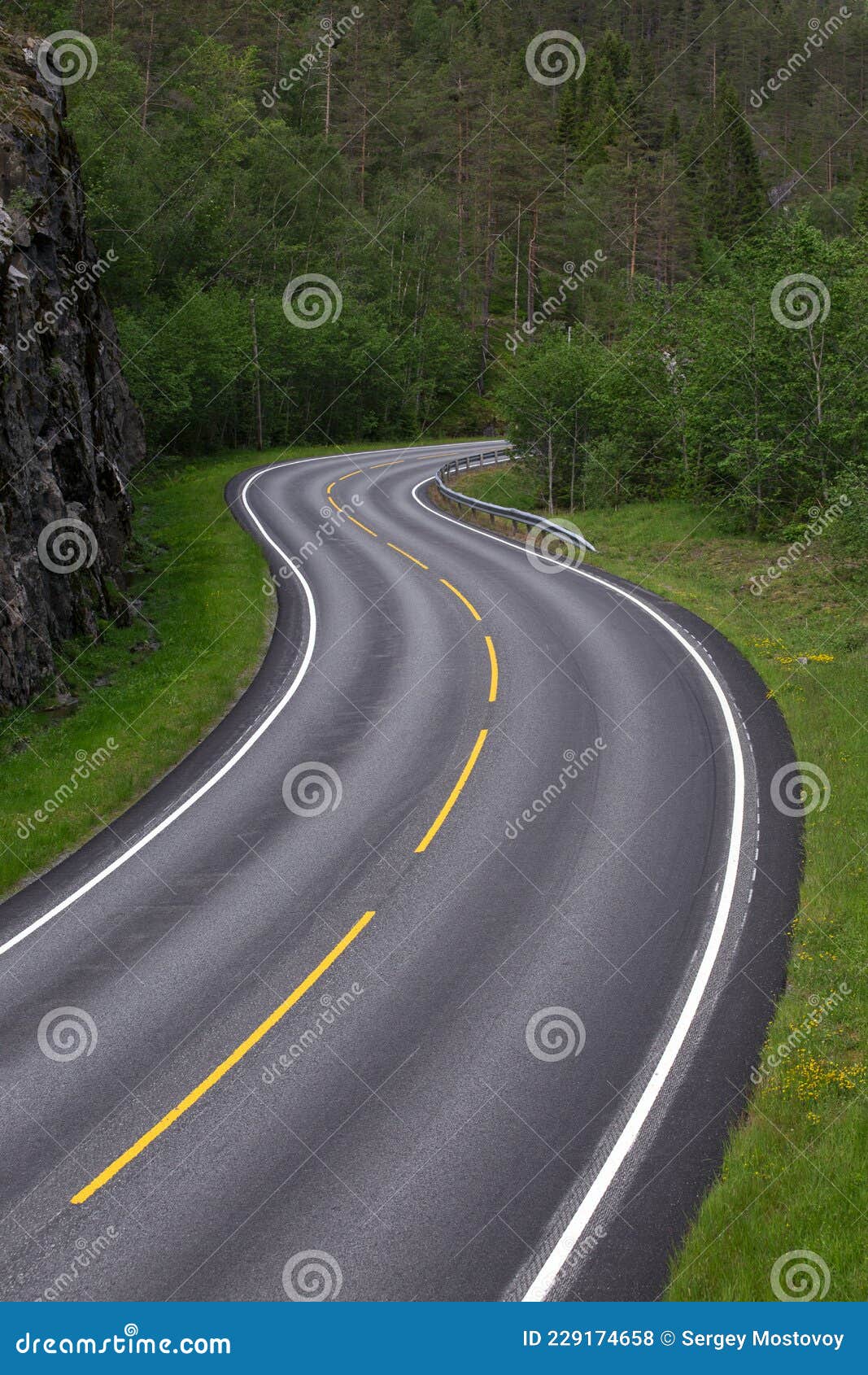 A windy road stock photo. Image of countryside, path 229174658