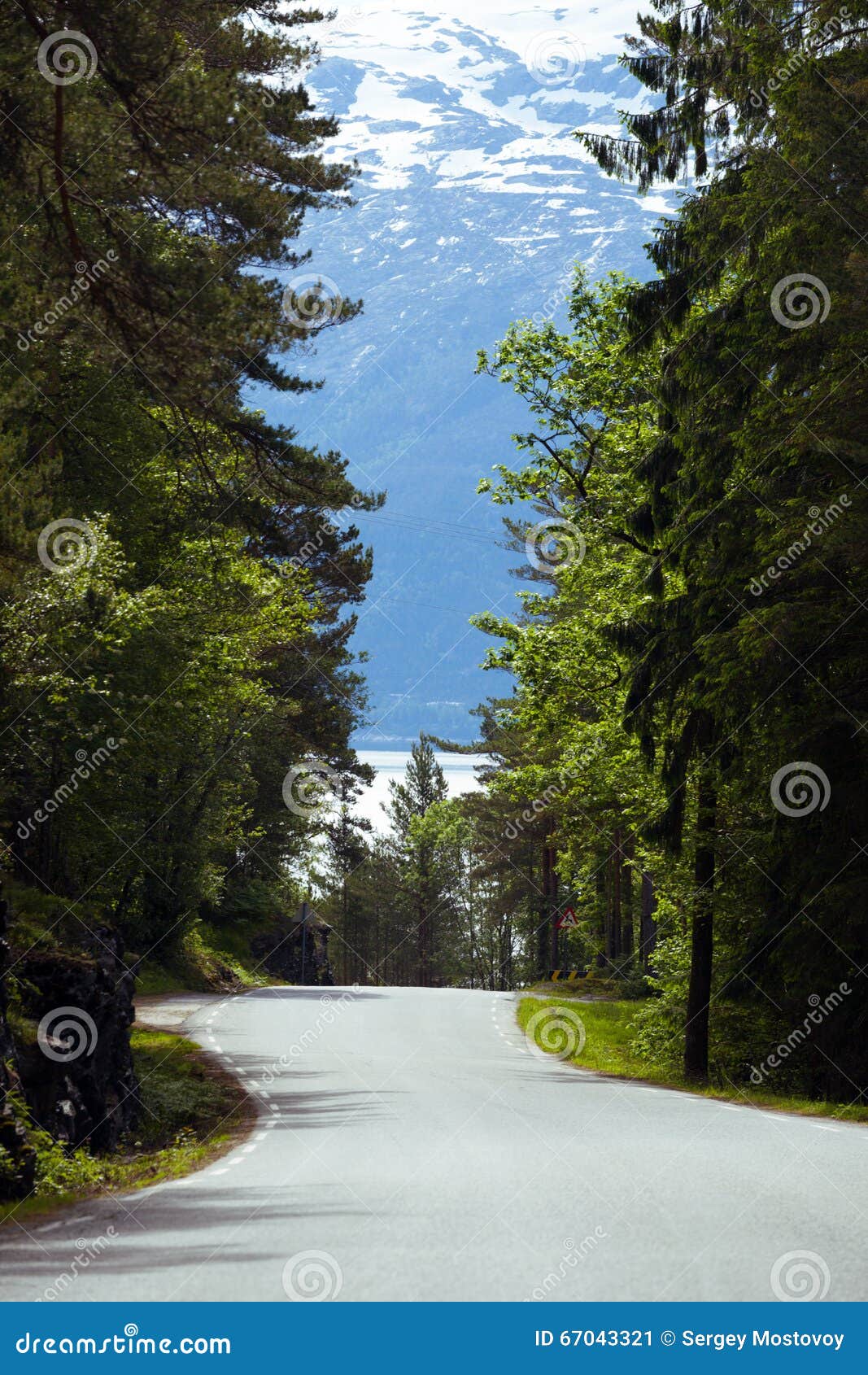 Windy road stock image. Image of mountain, norwegian 67043321
