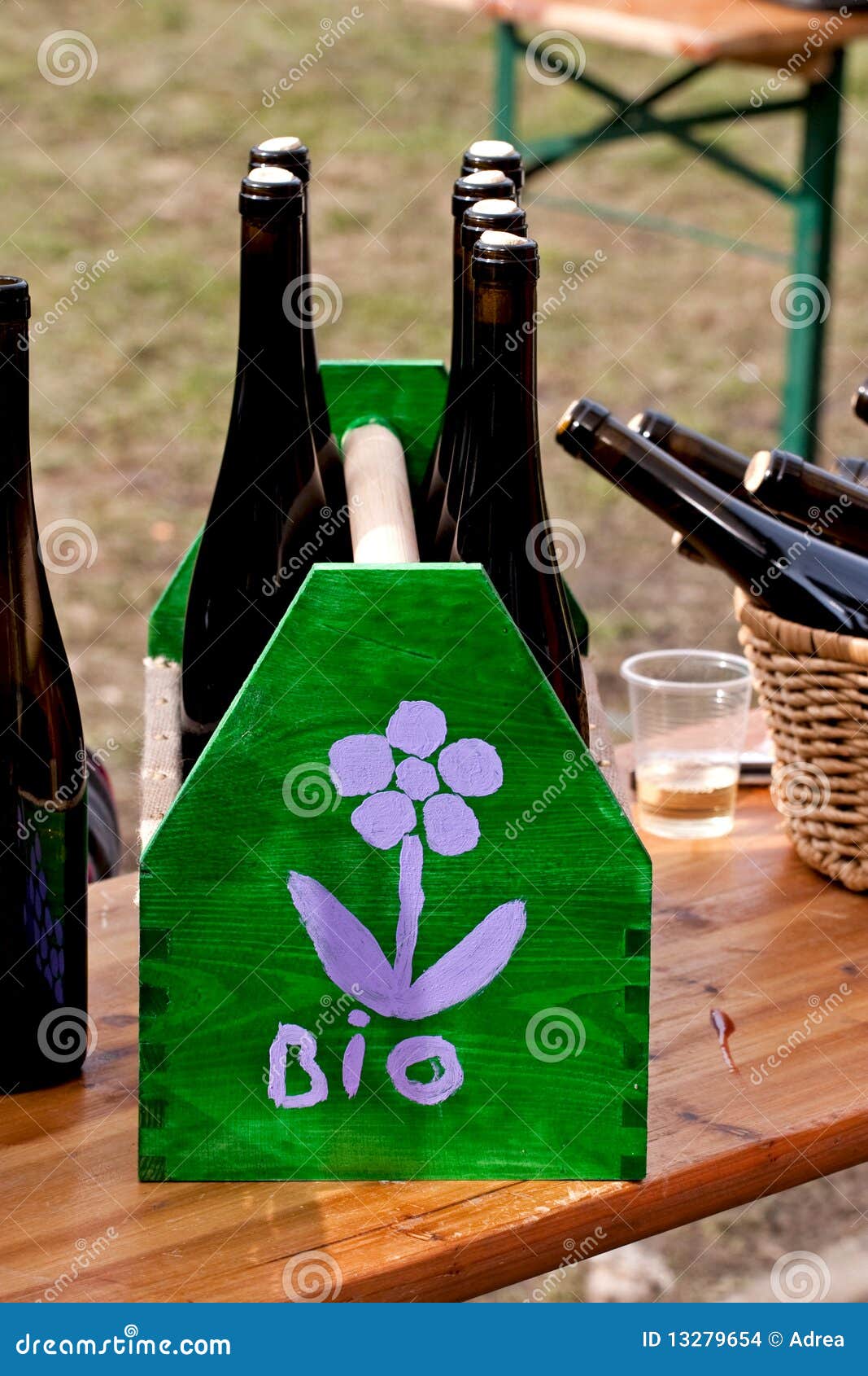 Wine Bottles in a Handmade Transport Box Stock Photo Image of wine