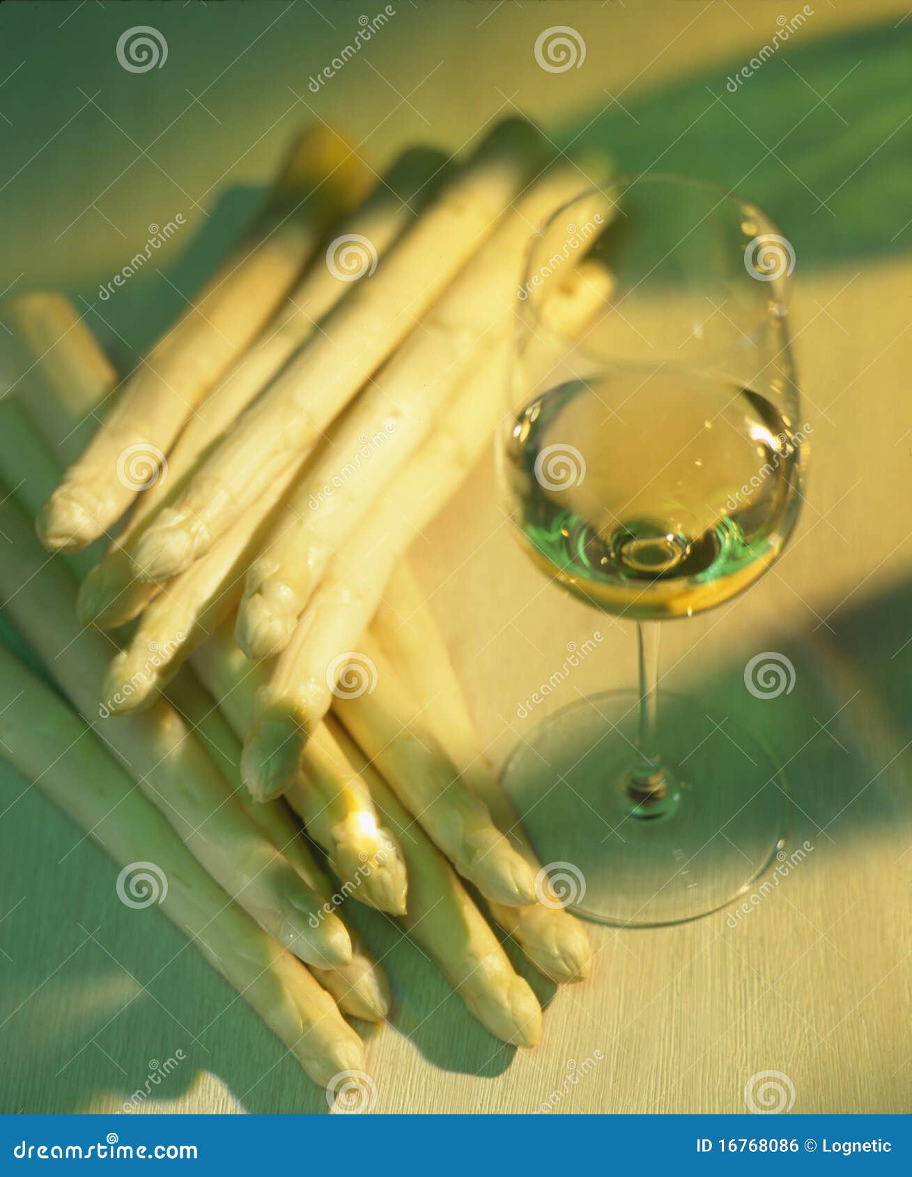 Wine with asparagus stock photo. Image of laying, wine 16768086