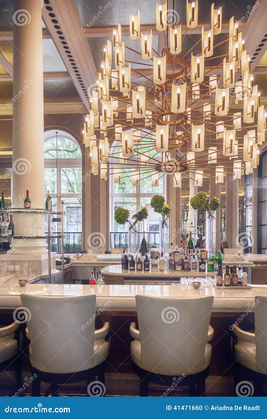 Wine Bar in Luxury Restaurant Stock Photo Image of stylish, inside