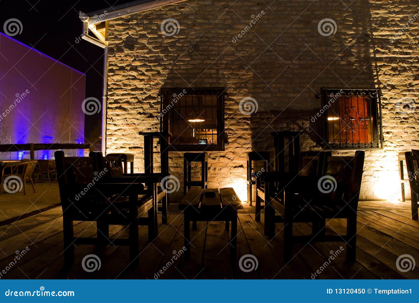 Wine bar terrace stock photo. Image of exposed, restaurant 13120450