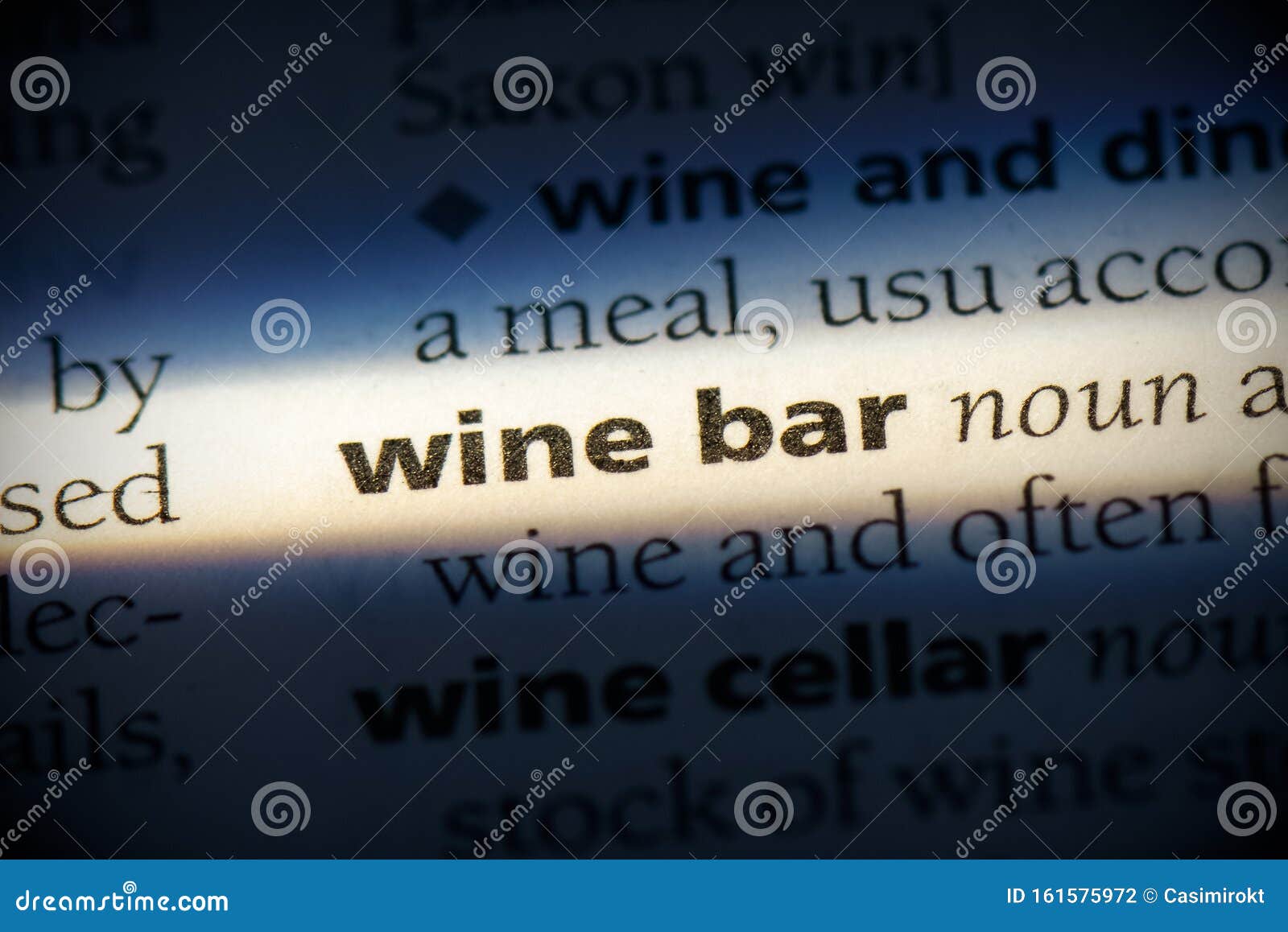 Wine bar stock photo. Image of dictionary, reference 161575972
