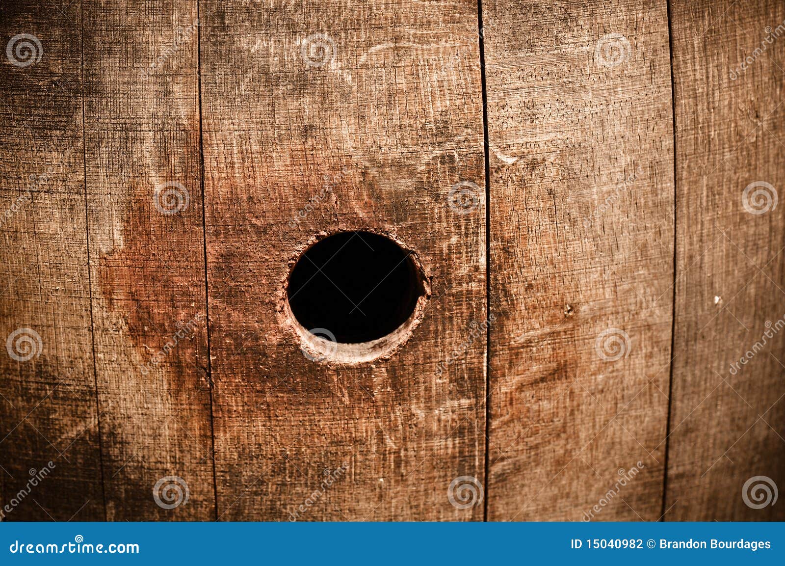 Wine Barrel Knot Peep Hole stock photo. Image of container 15040982
