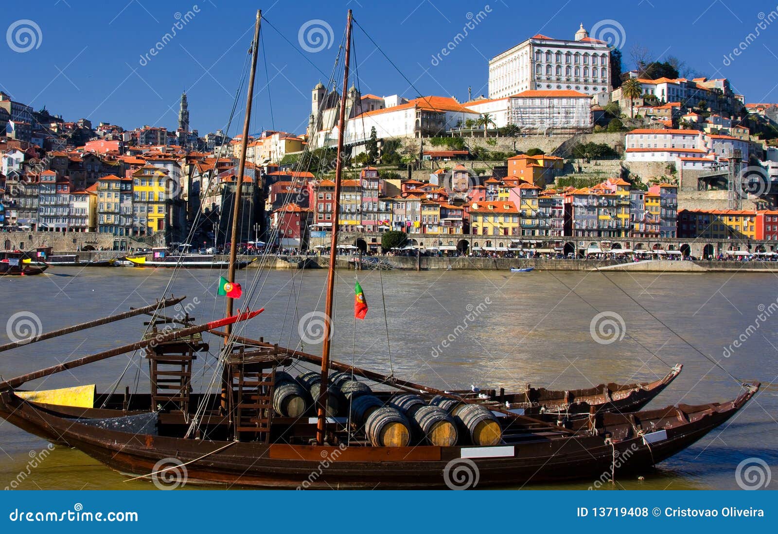 Wine boats stock photo. Image of europe, scene, business 13719408