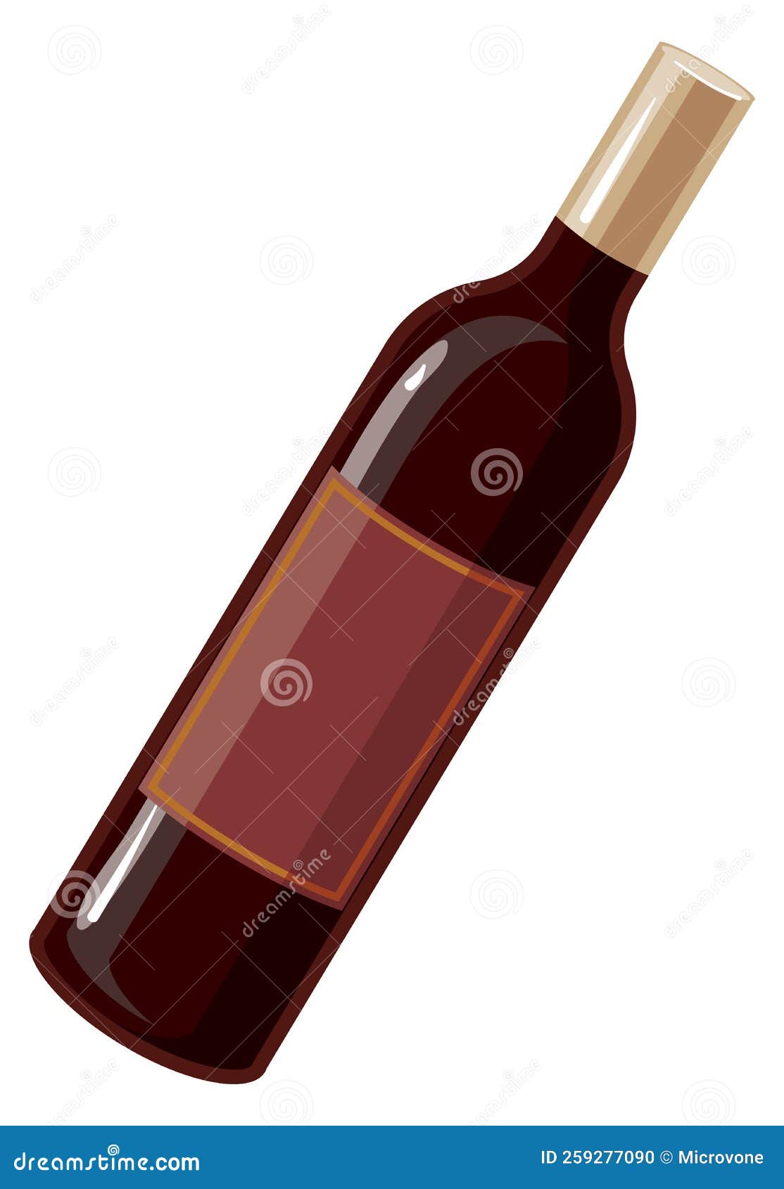 red wine bottle cartoon