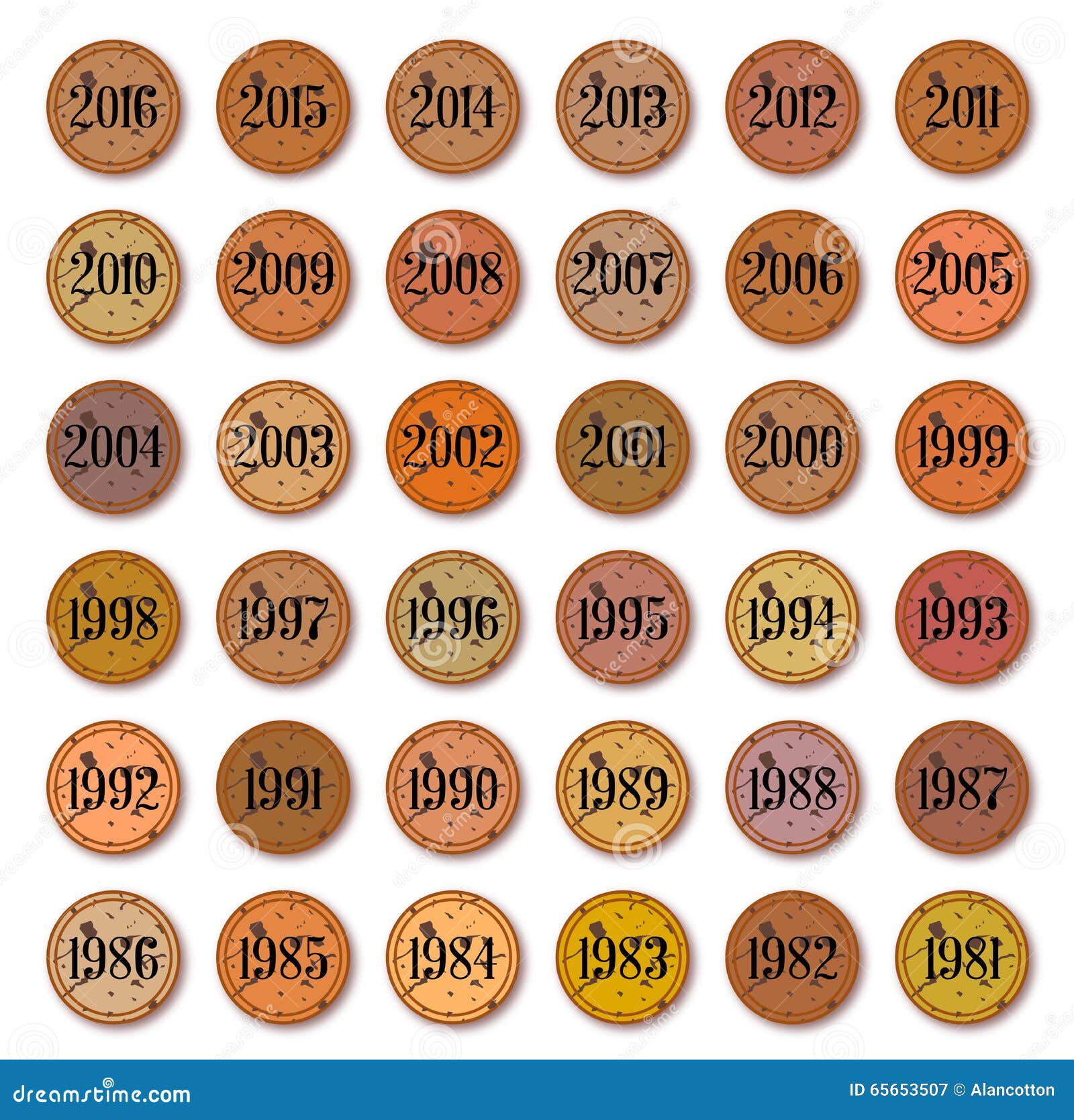 Wine Bottle Cork Dates stock illustration. Illustration of backdrop