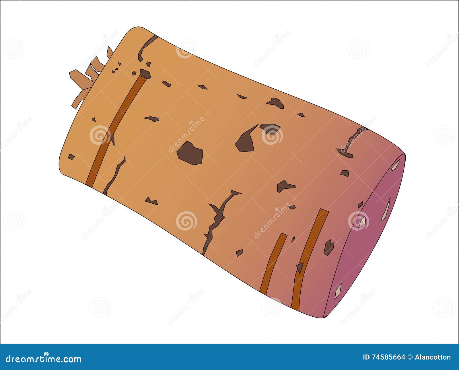 Wine Bottle Cork stock vector. Illustration of extracted 74585664