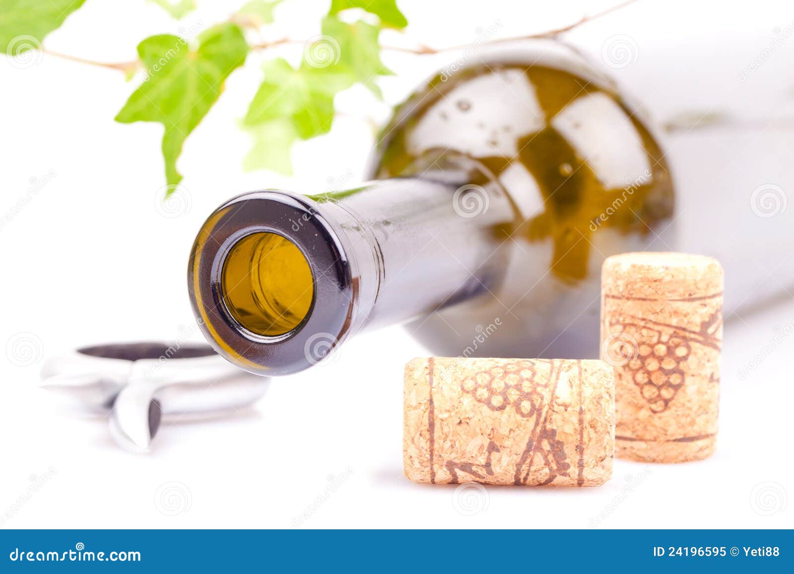 Wine bottle and corks stock image. Image of homemade 24196595